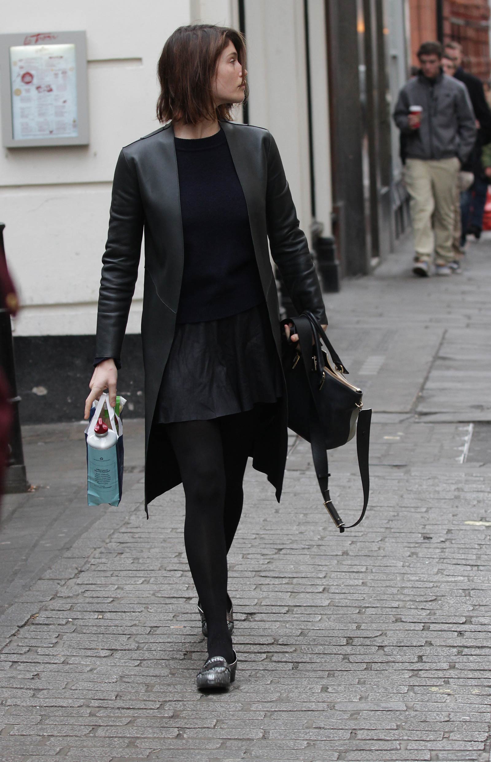 Gemma Arterton arrives at Adelphi Theatre