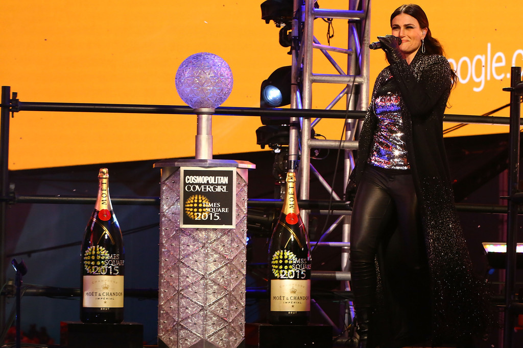 Idina Menzel performs at New Years Eve 2015