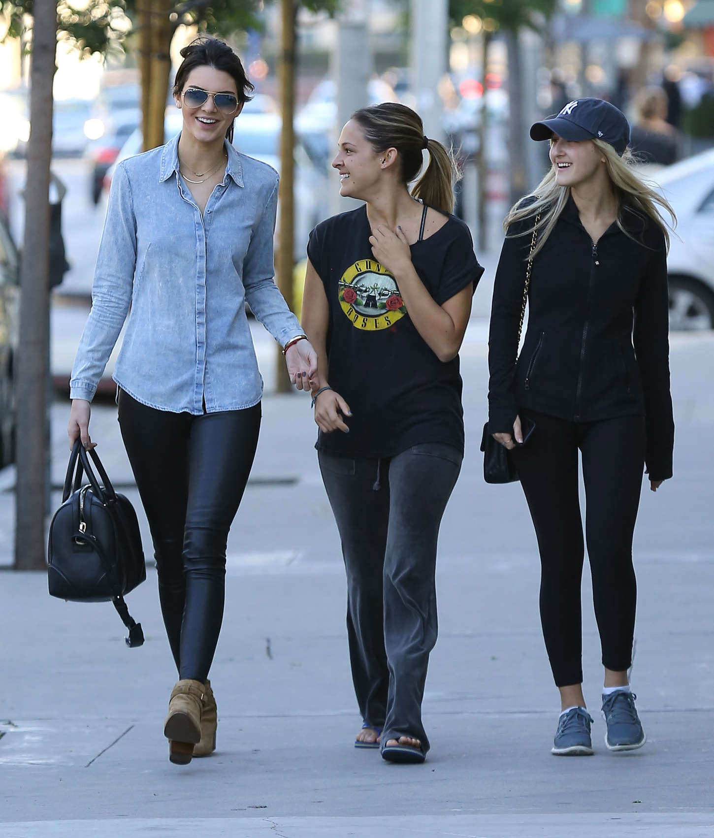 Kendall Jenner shopping for furniture with friends