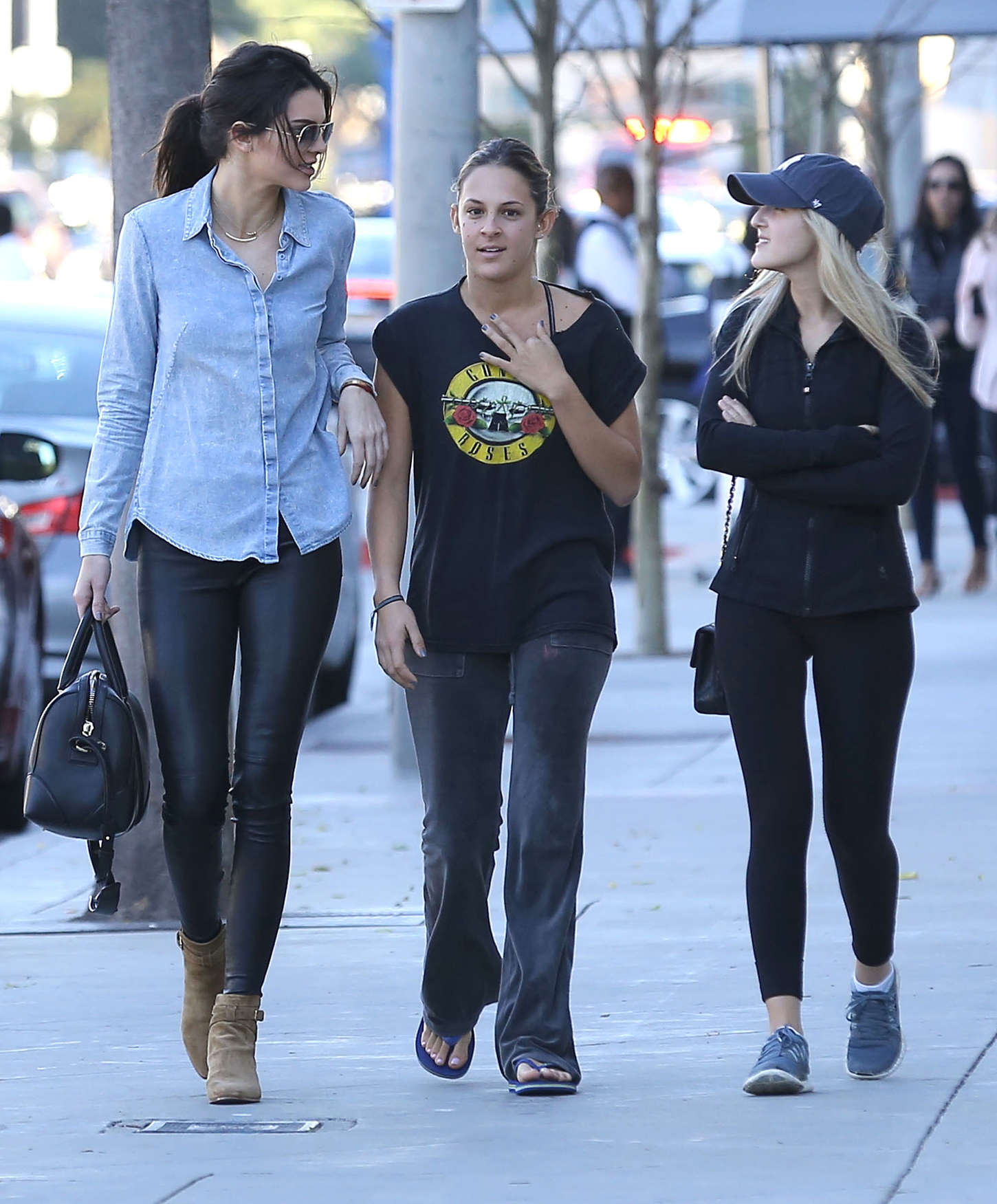 Kendall Jenner shopping for furniture with friends