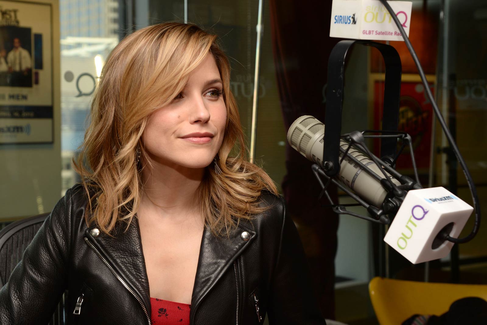 Sophia Bush at Sirius XM studio in New York