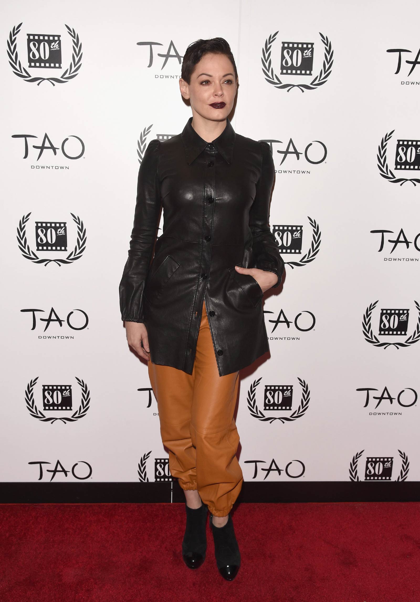 Rose McGowan attends NY Film Critics Circle Awards