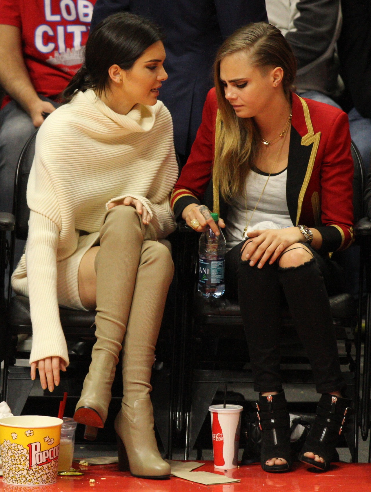 Kendall Jenner was seen enjoying the Lakers vs the Clippers