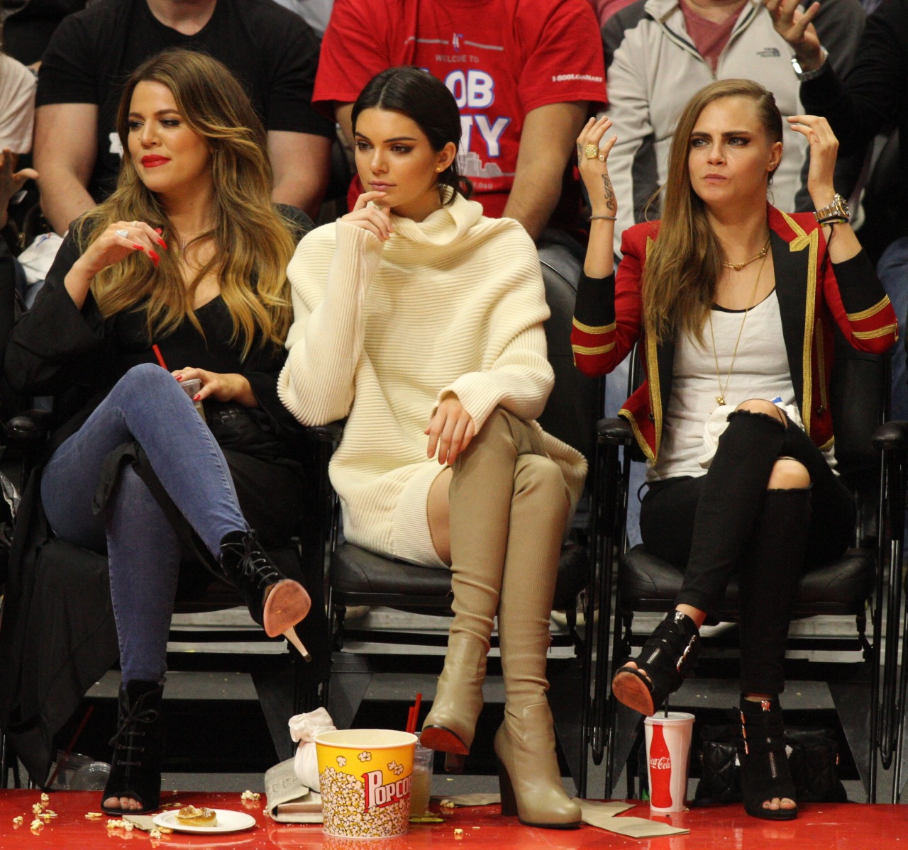 Kendall Jenner was seen enjoying the Lakers vs the Clippers