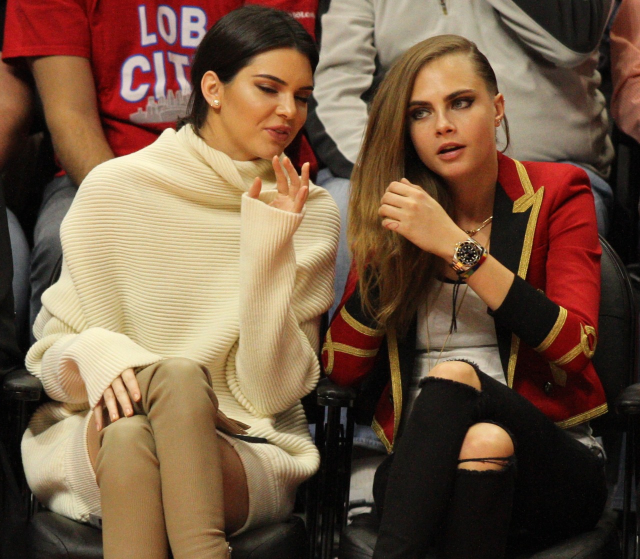 Kendall Jenner was seen enjoying the Lakers vs the Clippers