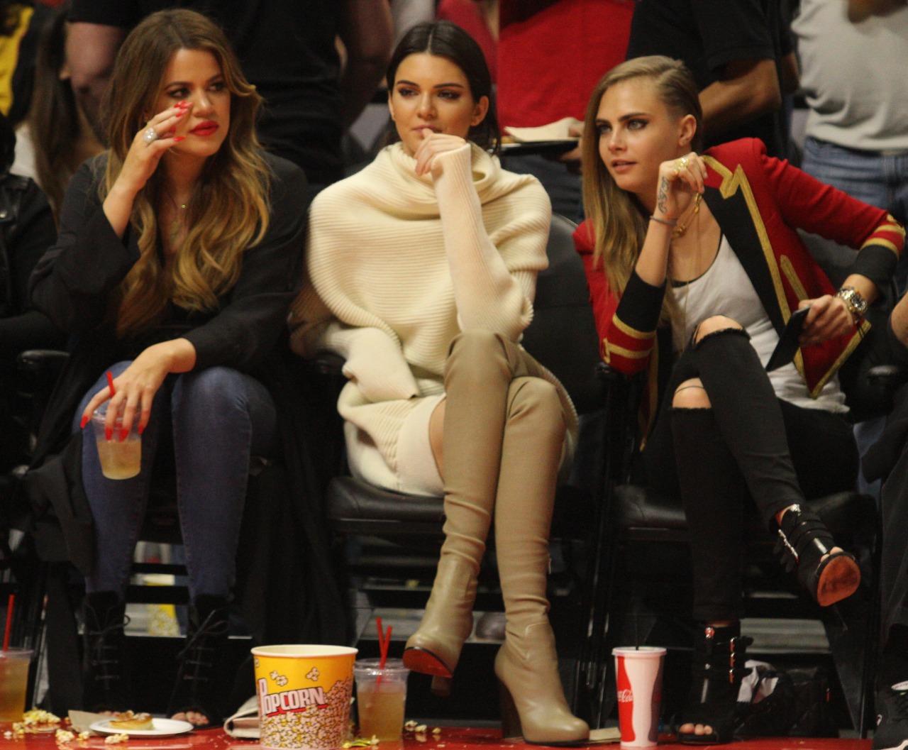 Kendall Jenner was seen enjoying the Lakers vs the Clippers