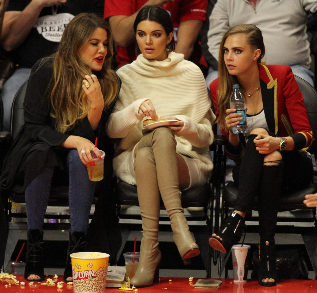 Kendall Jenner was seen enjoying the Lakers vs the Clippers