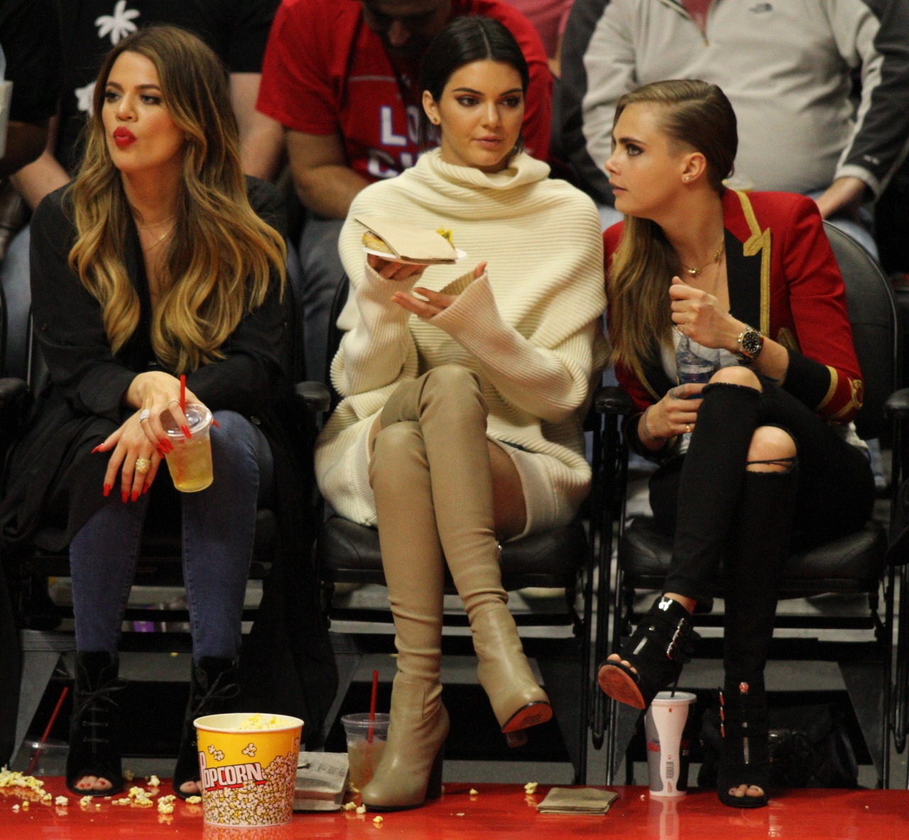 Kendall Jenner was seen enjoying the Lakers vs the Clippers