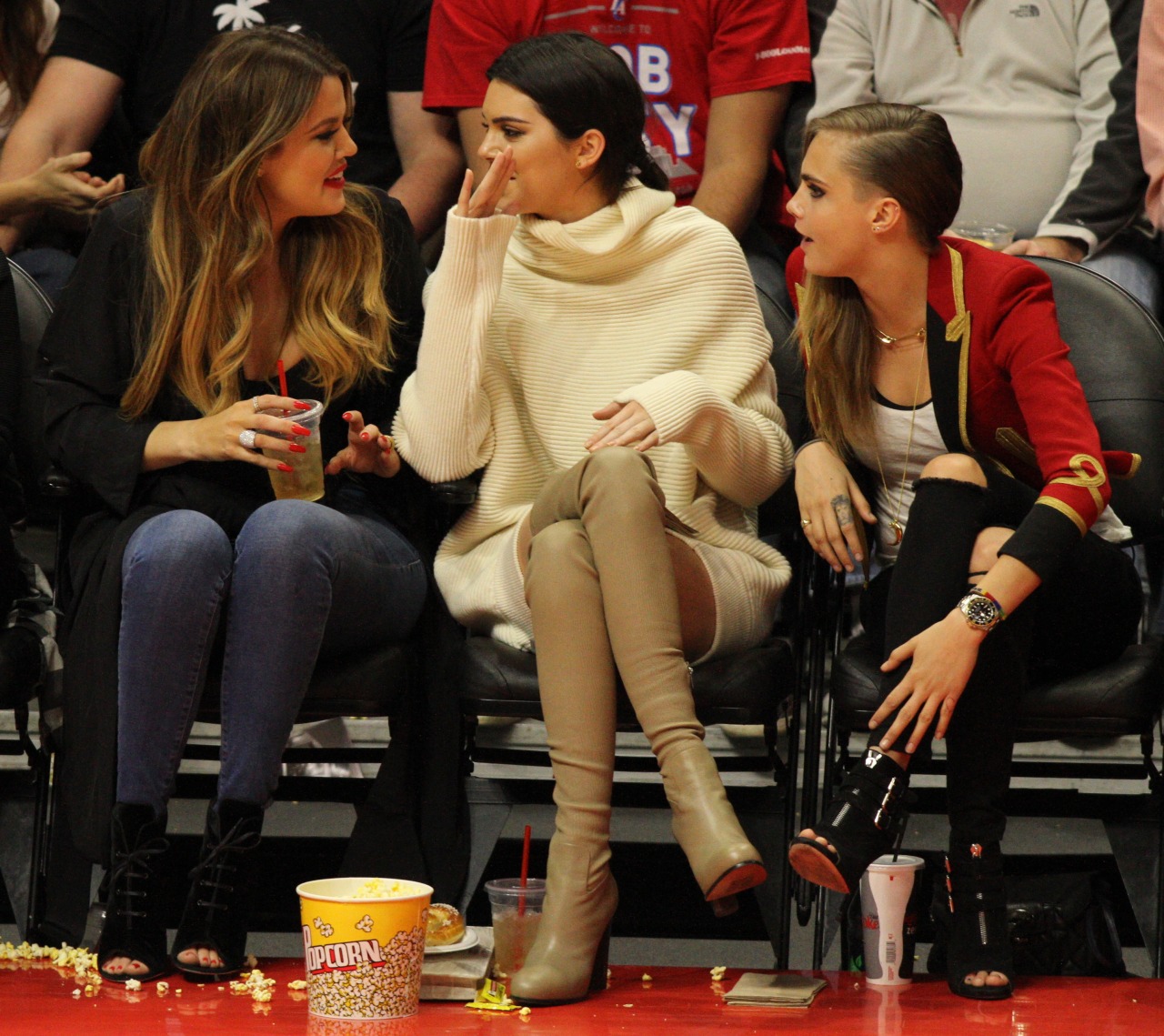 Kendall Jenner was seen enjoying the Lakers vs the Clippers