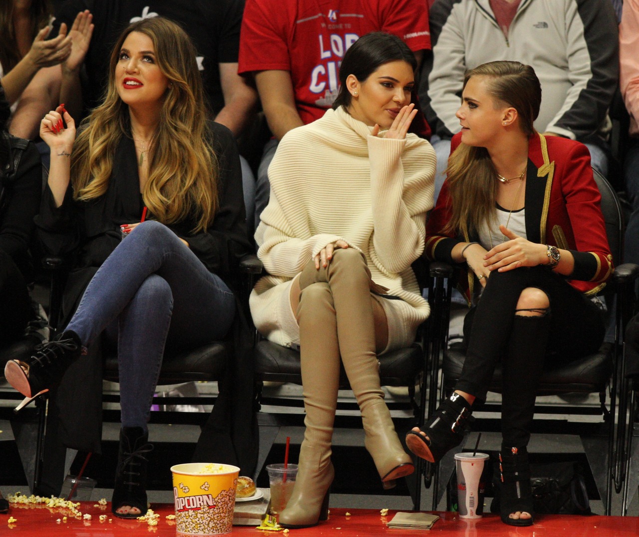 Kendall Jenner was seen enjoying the Lakers vs the Clippers