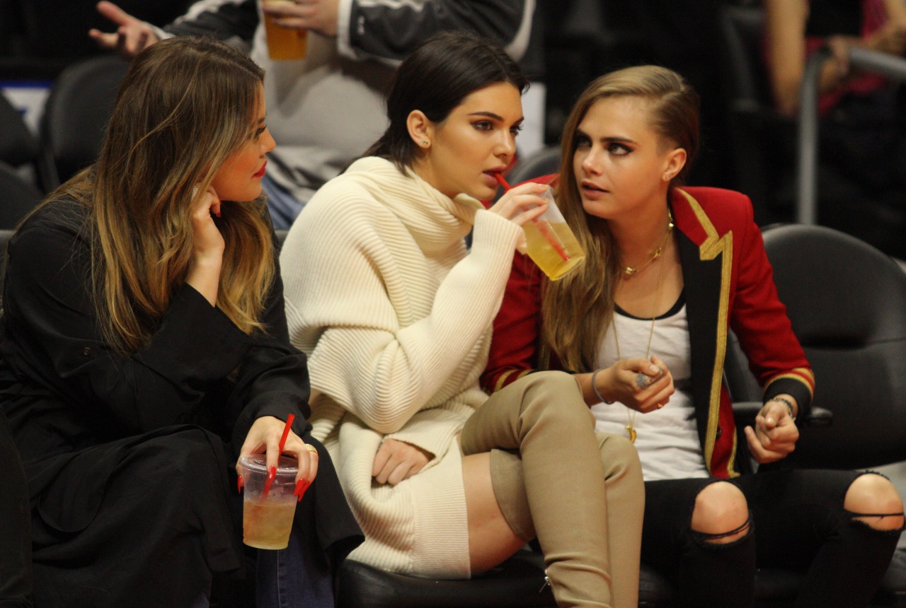 Kendall Jenner was seen enjoying the Lakers vs the Clippers