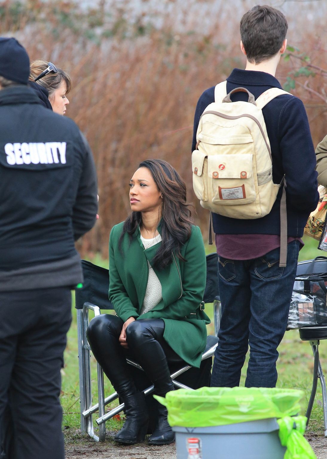 Candice Patton film scenes for The Flash