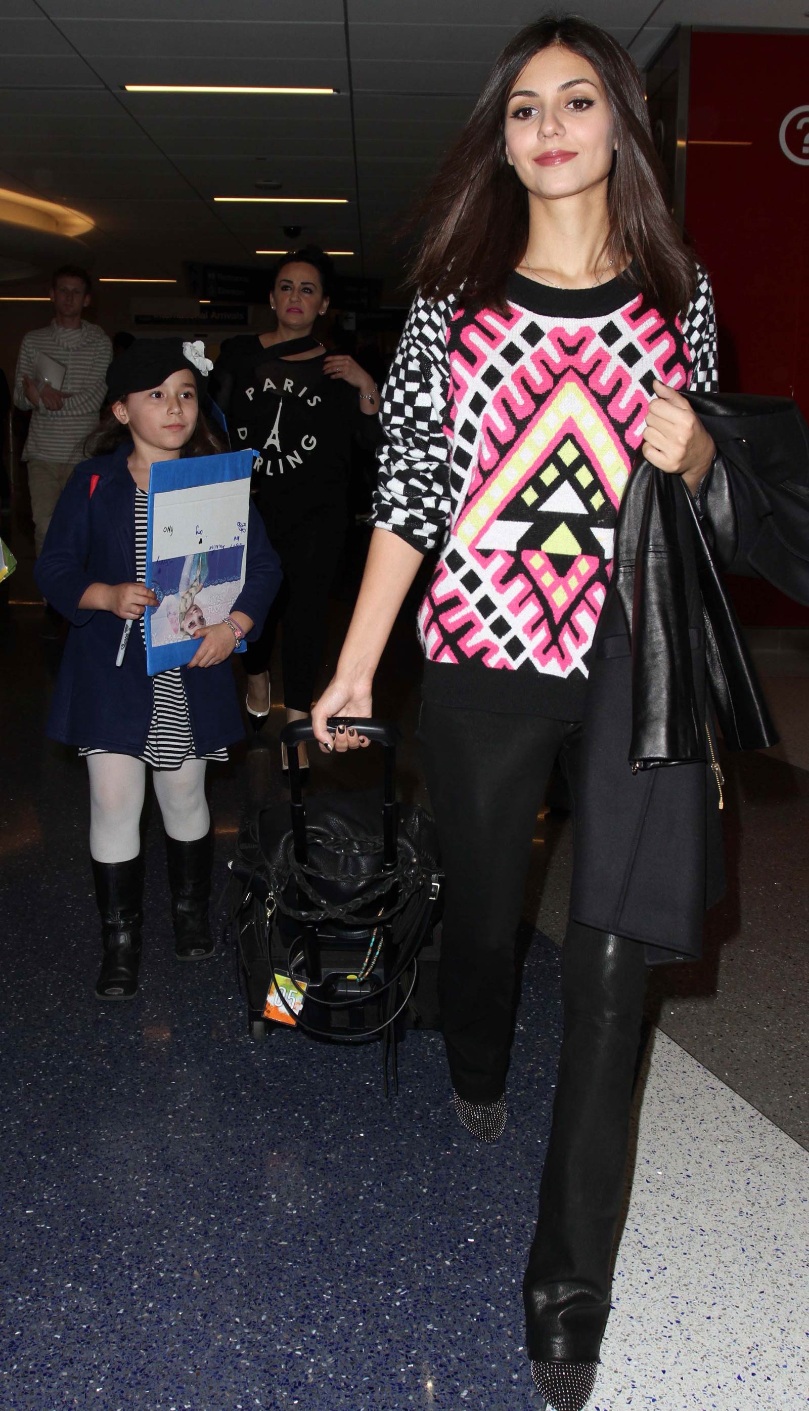 Victoria Justice at LAX airport arrival