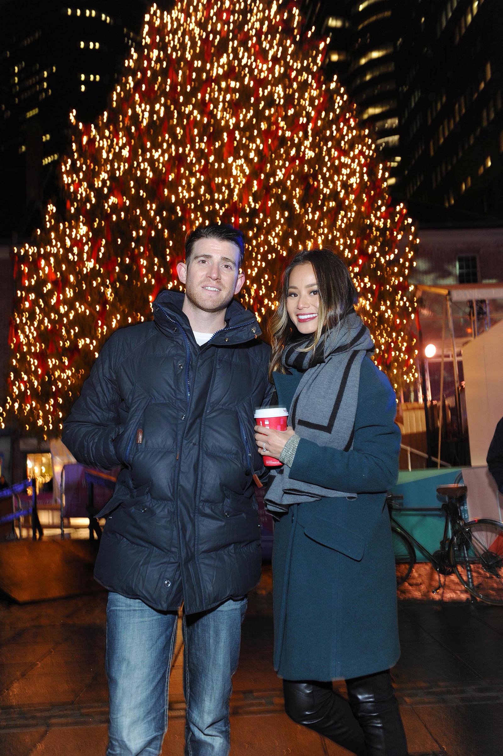 Jamie Chung attends Annual Tree Lighting Spectacular