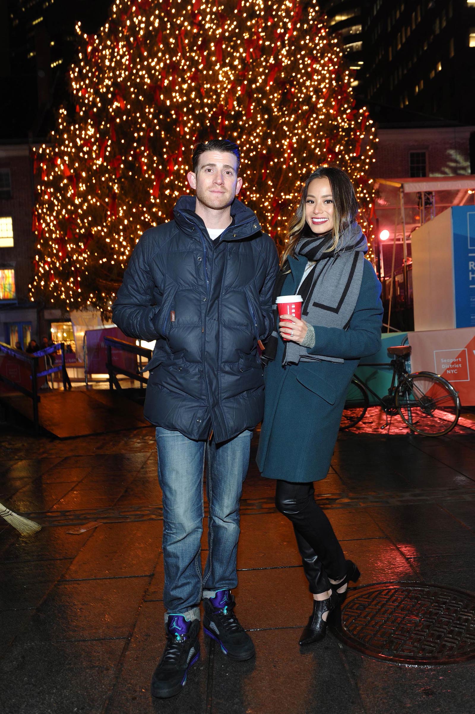 Jamie Chung attends Annual Tree Lighting Spectacular