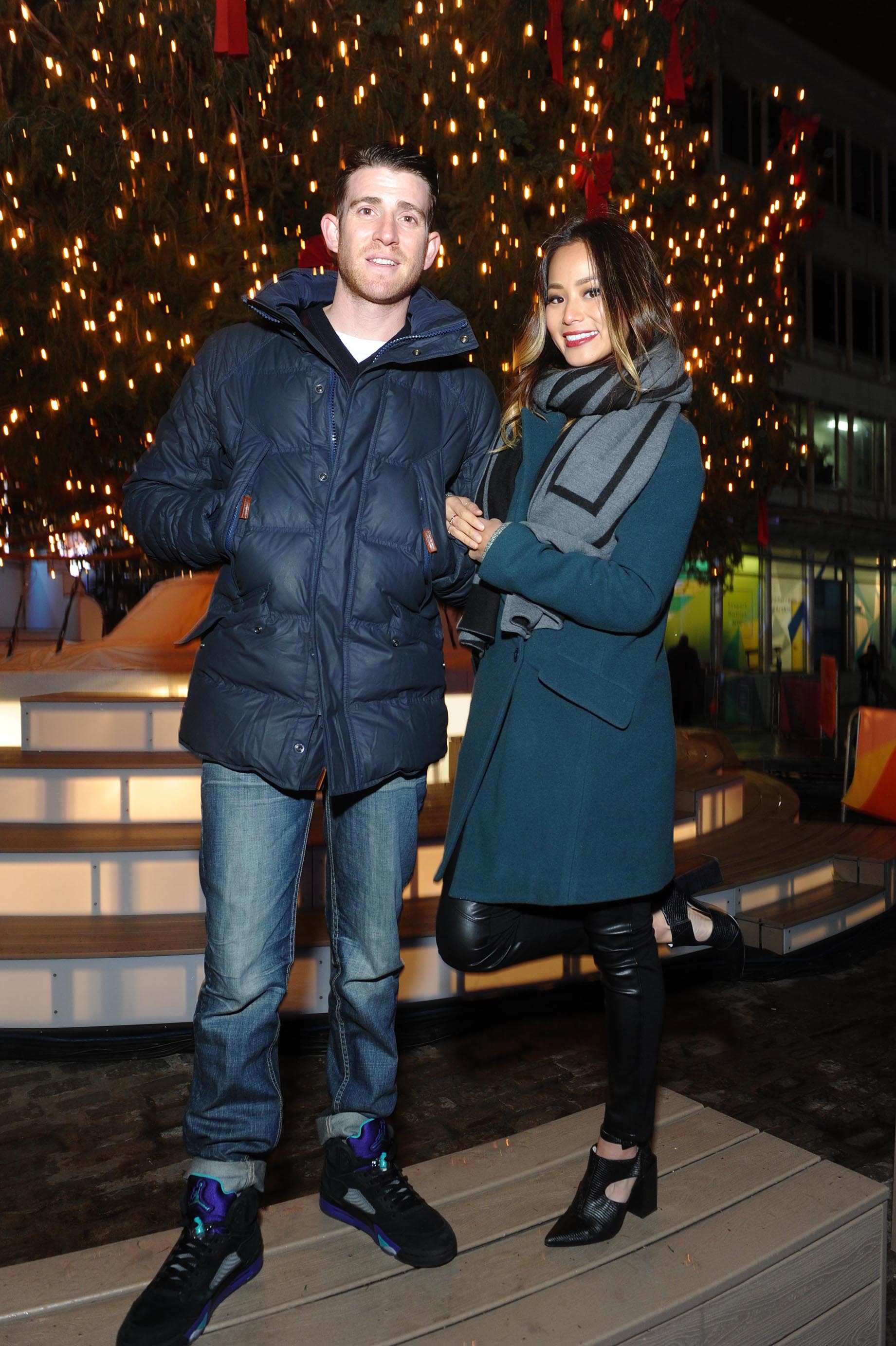 Jamie Chung attends Annual Tree Lighting Spectacular