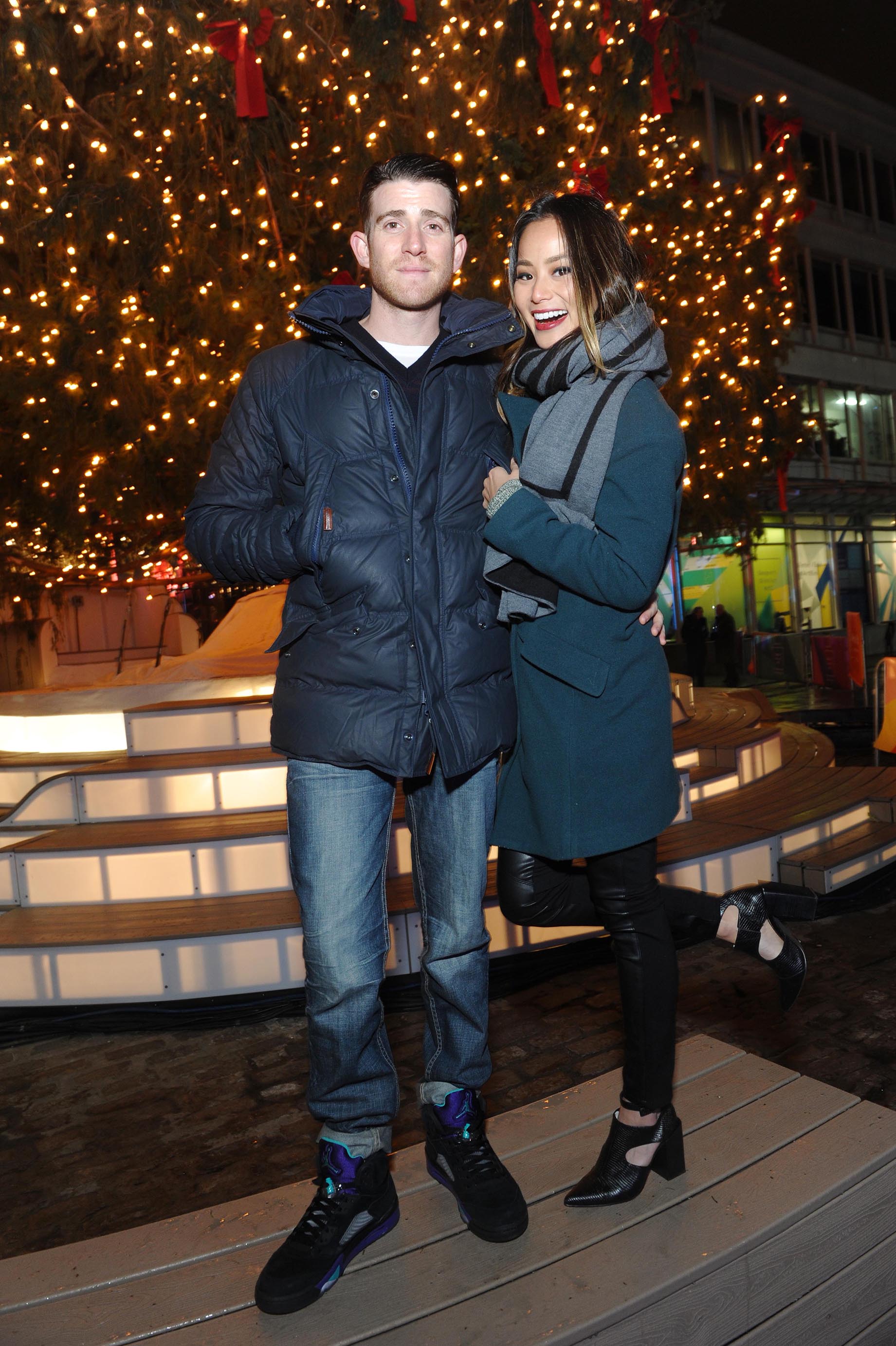 Jamie Chung attends Annual Tree Lighting Spectacular