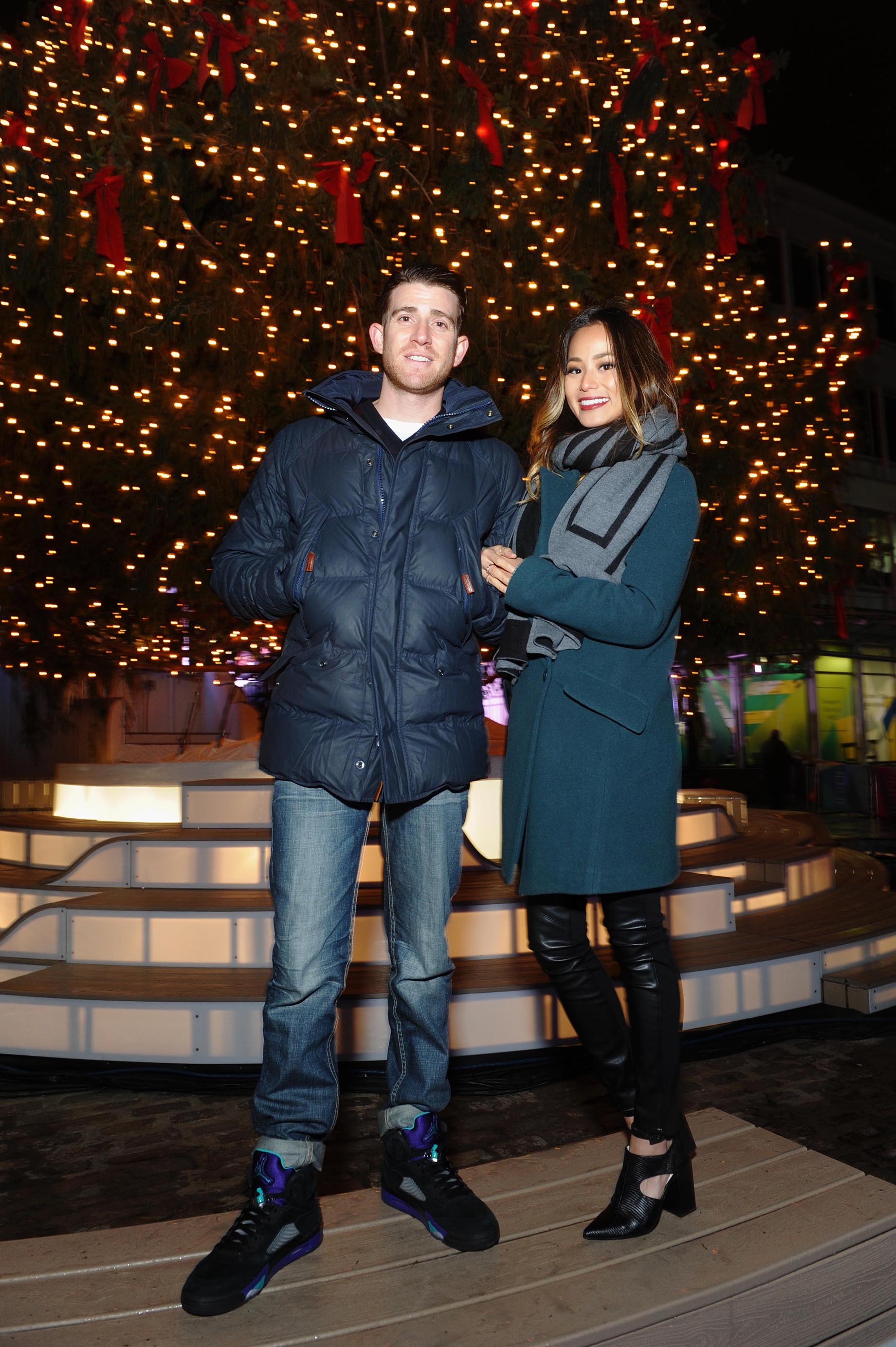 Jamie Chung attends Annual Tree Lighting Spectacular