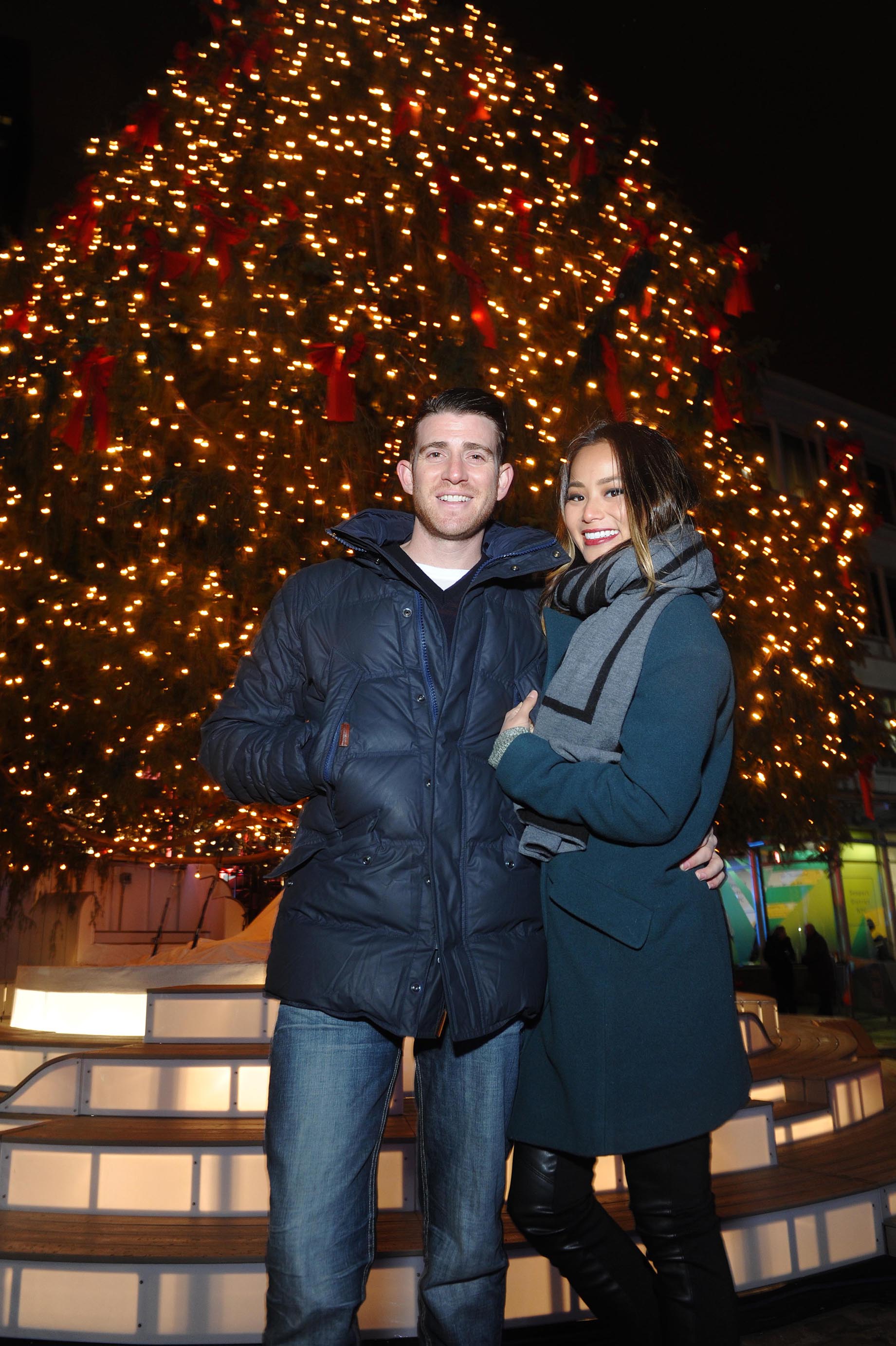 Jamie Chung attends Annual Tree Lighting Spectacular