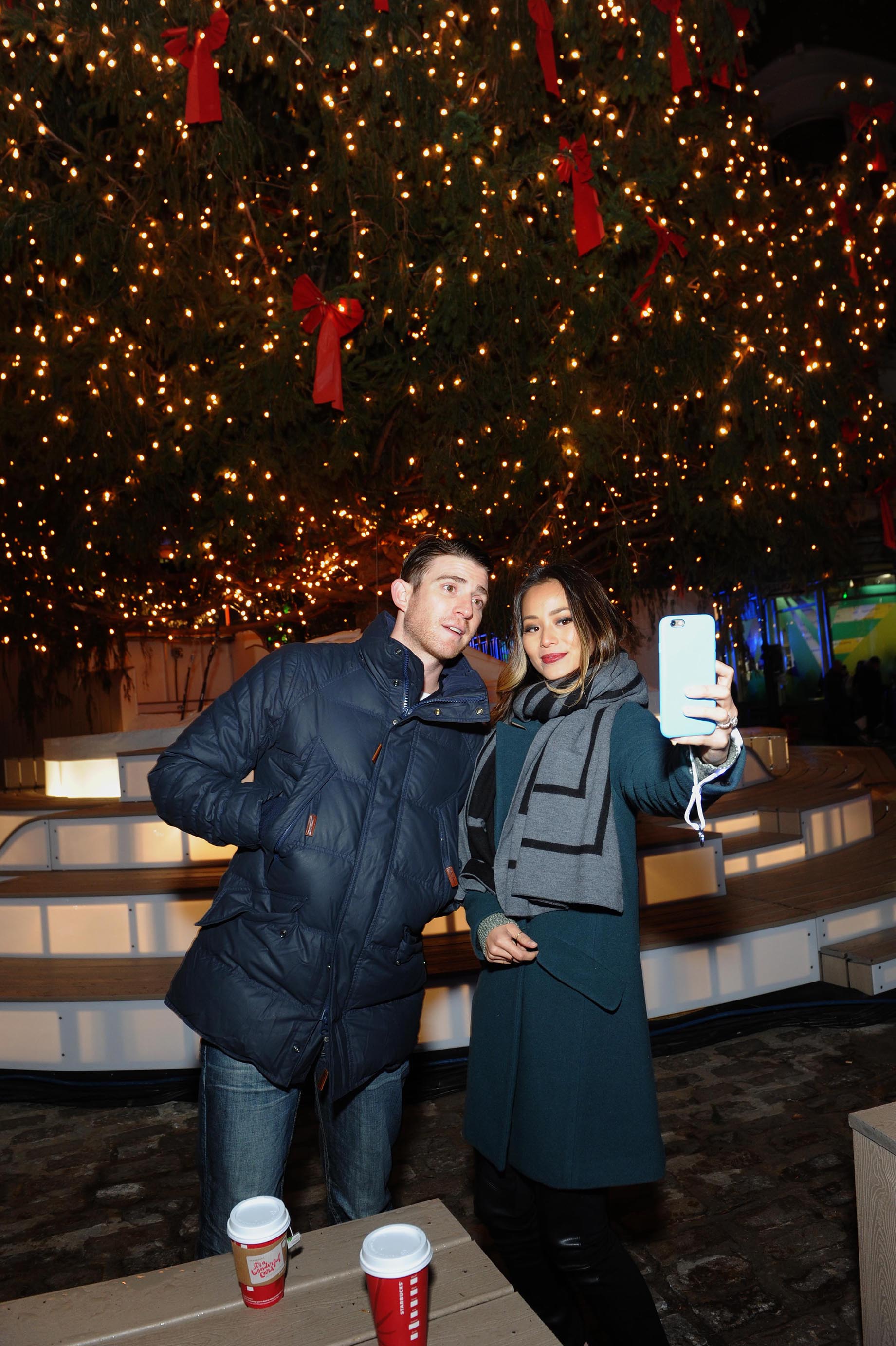 Jamie Chung attends Annual Tree Lighting Spectacular