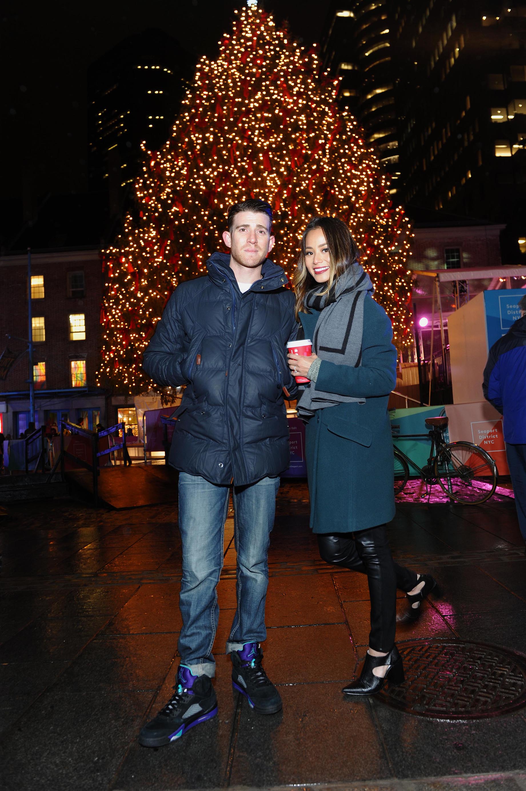 Jamie Chung attends Annual Tree Lighting Spectacular