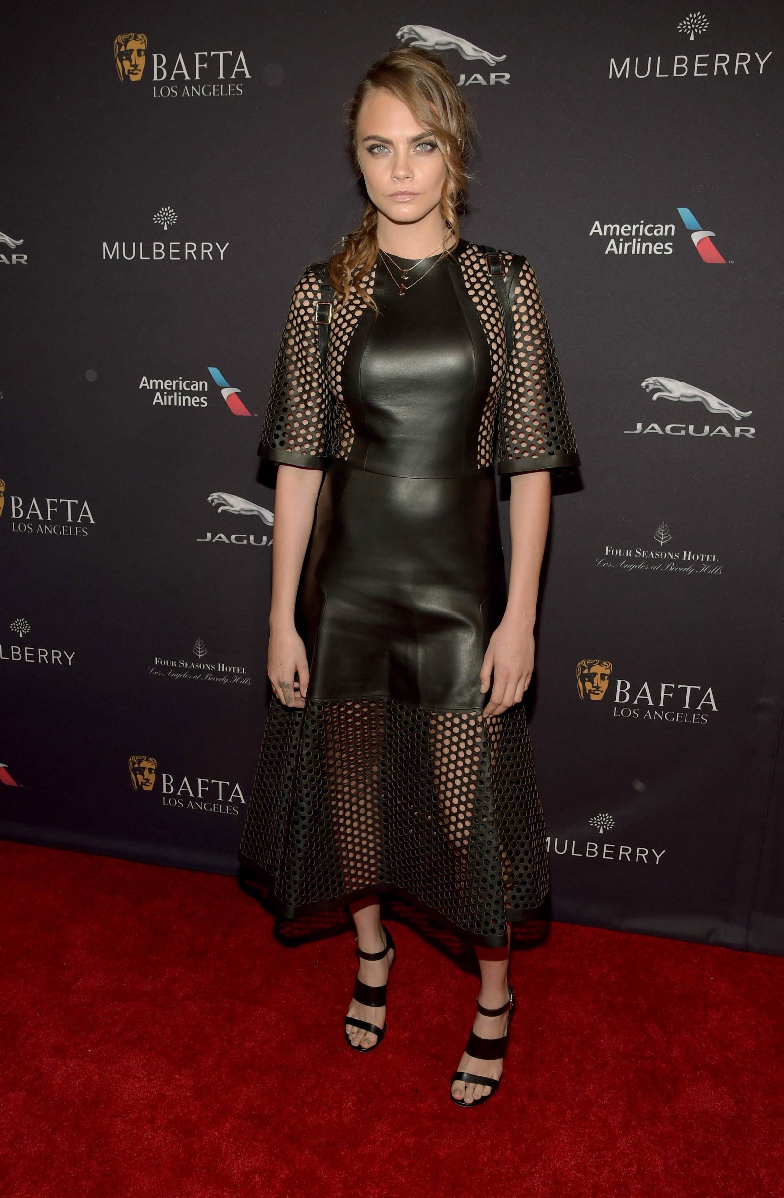 Cara Delevingne attends the BAFTA Los Angeles Tea Party