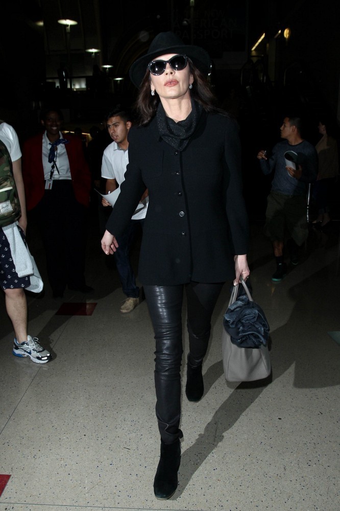 Catherine Zeta Jones seen at LAX