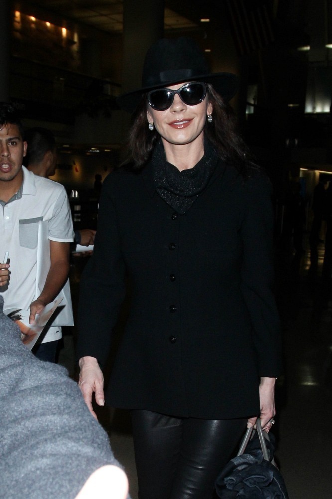 Catherine Zeta Jones seen at LAX