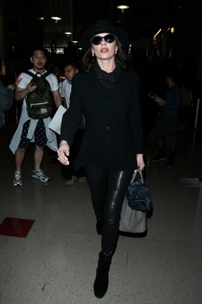 Catherine Zeta Jones seen at LAX