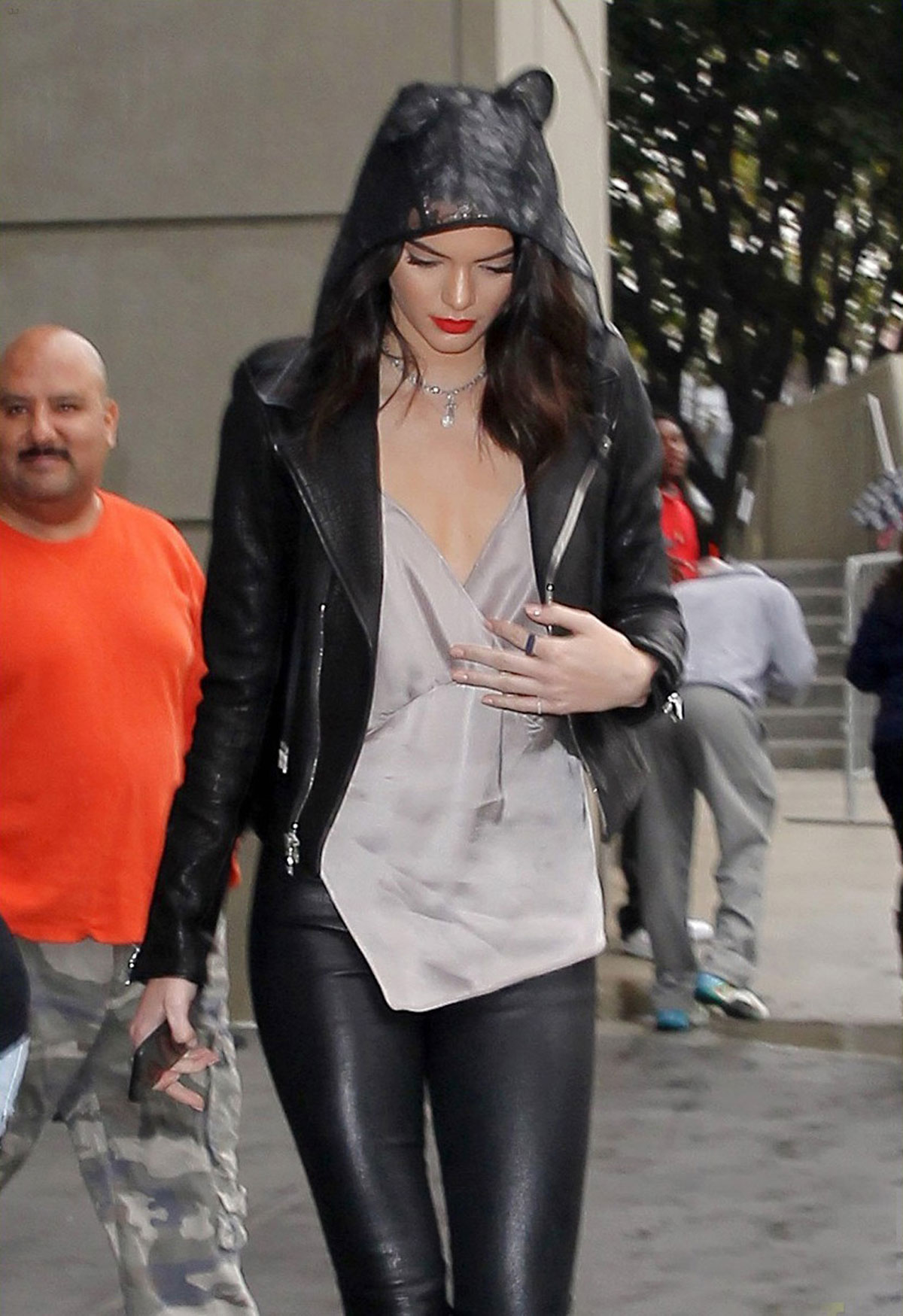 Kendall Jenner & Khloe Kardashian leave the Staples Center
