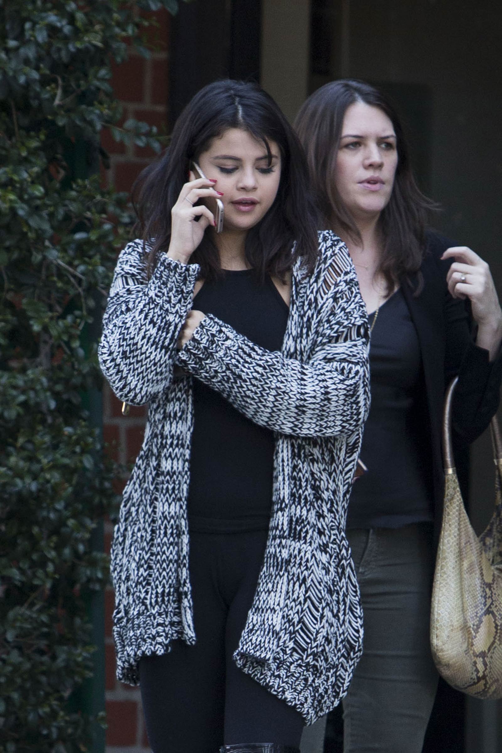 Selena Gomez leaving Mr Chows