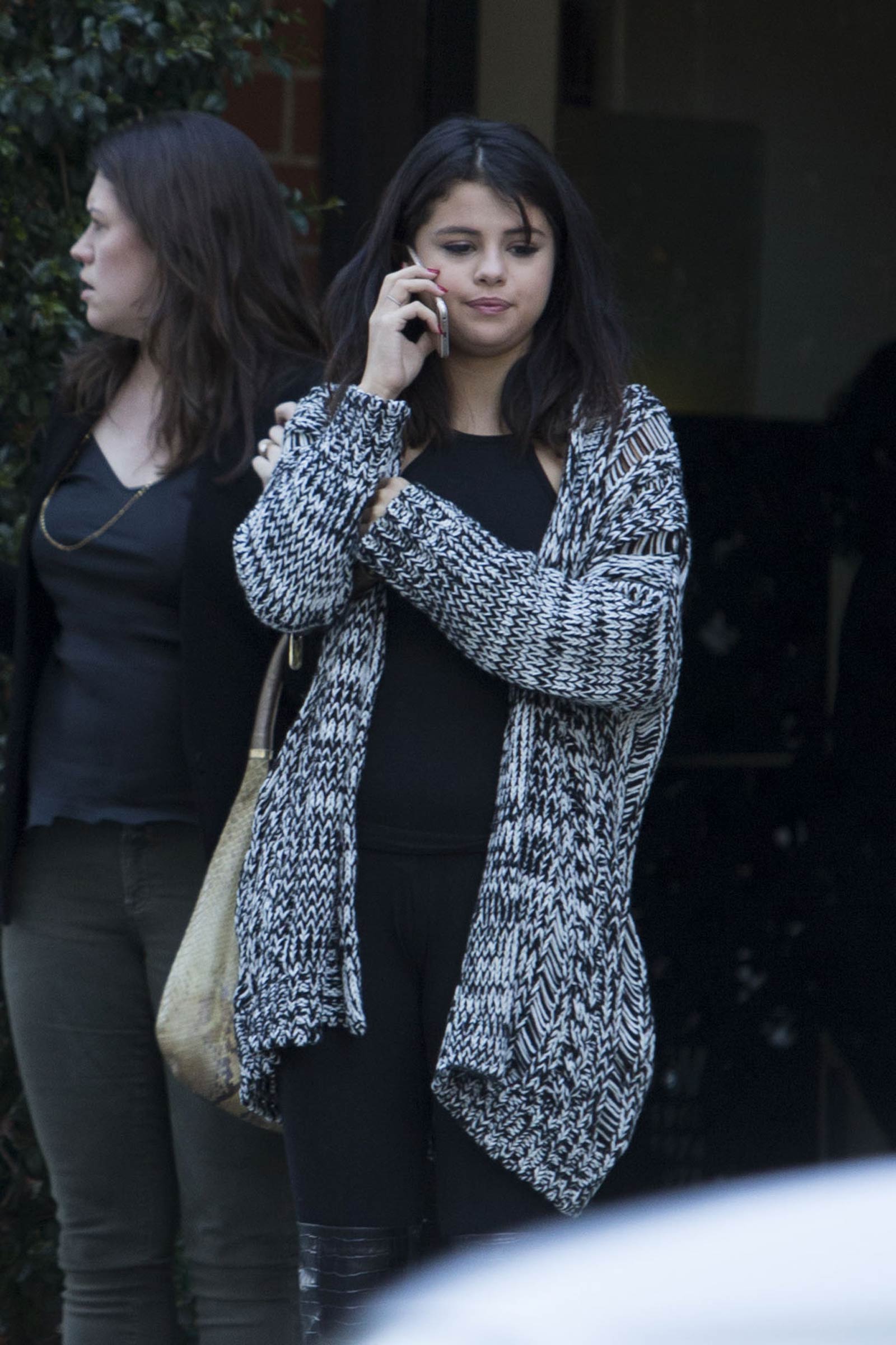 Selena Gomez leaving Mr Chows