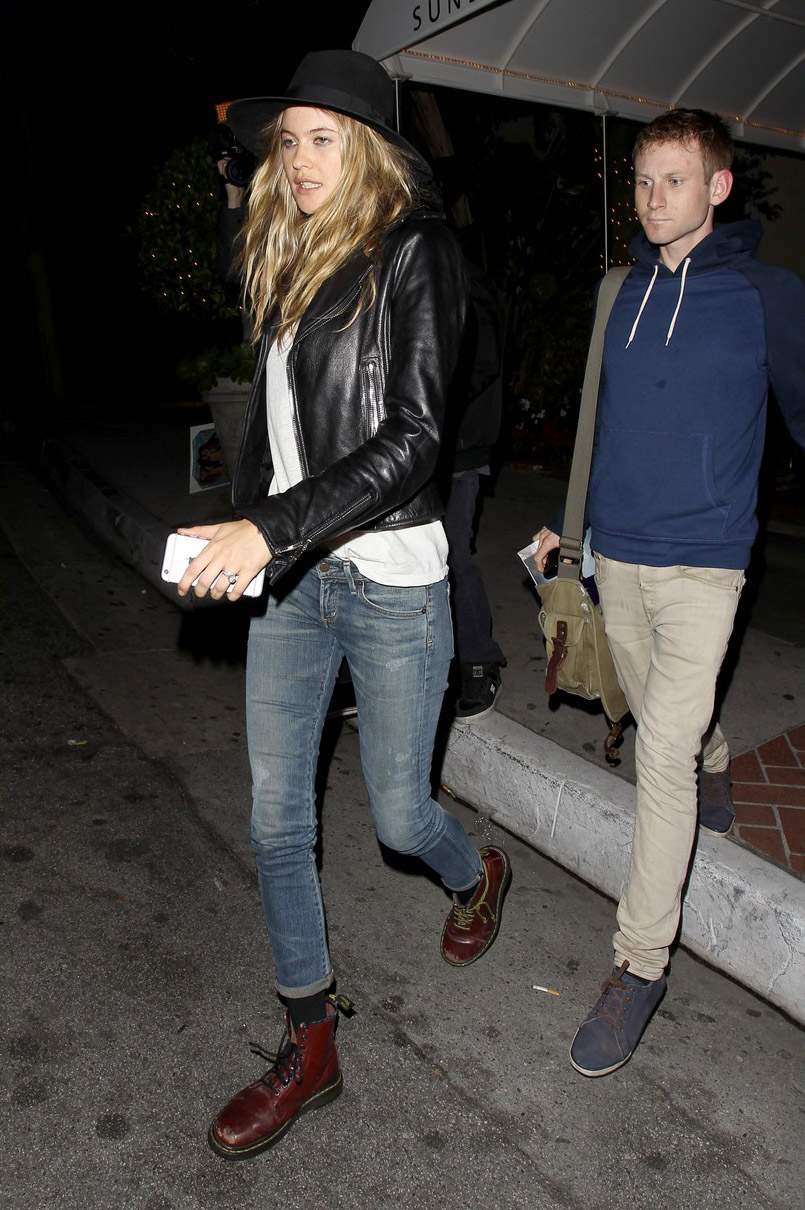 Behati Prinsloo and Alessandra Ambrosio were seen leaving the Sunset Marquis