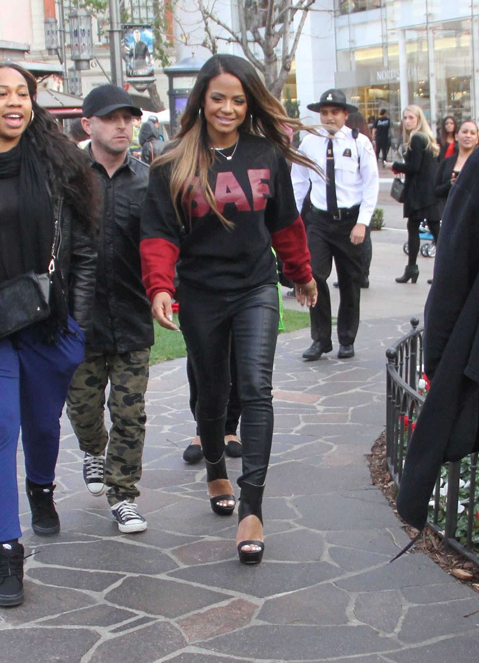 Christina Milian on the Extra Set