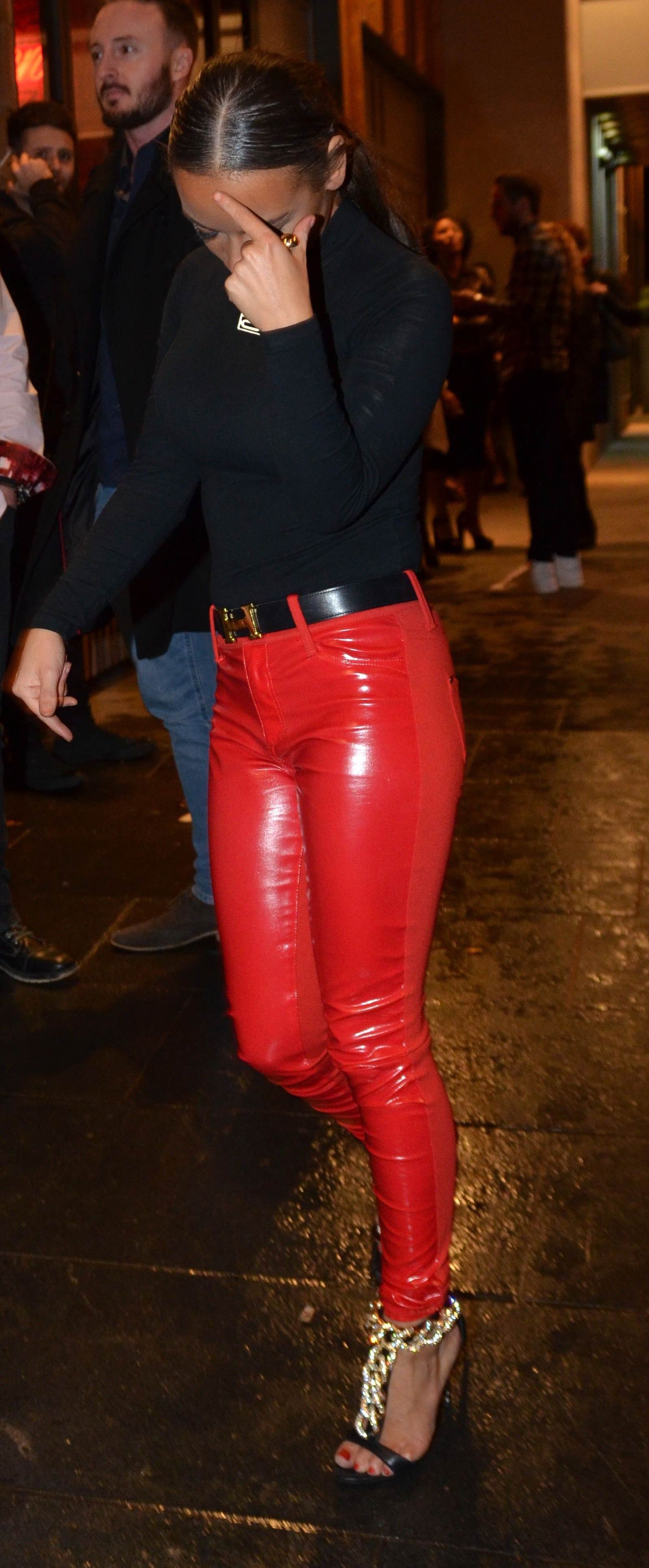 Chelsee Healey leaving The San Carlo Restaurant & The Neighbourhood Bar