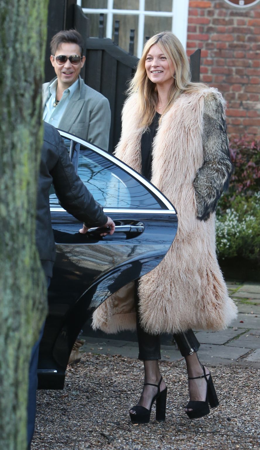 Kate Moss heads to the Cotswolds to celebrate her 41st birthday