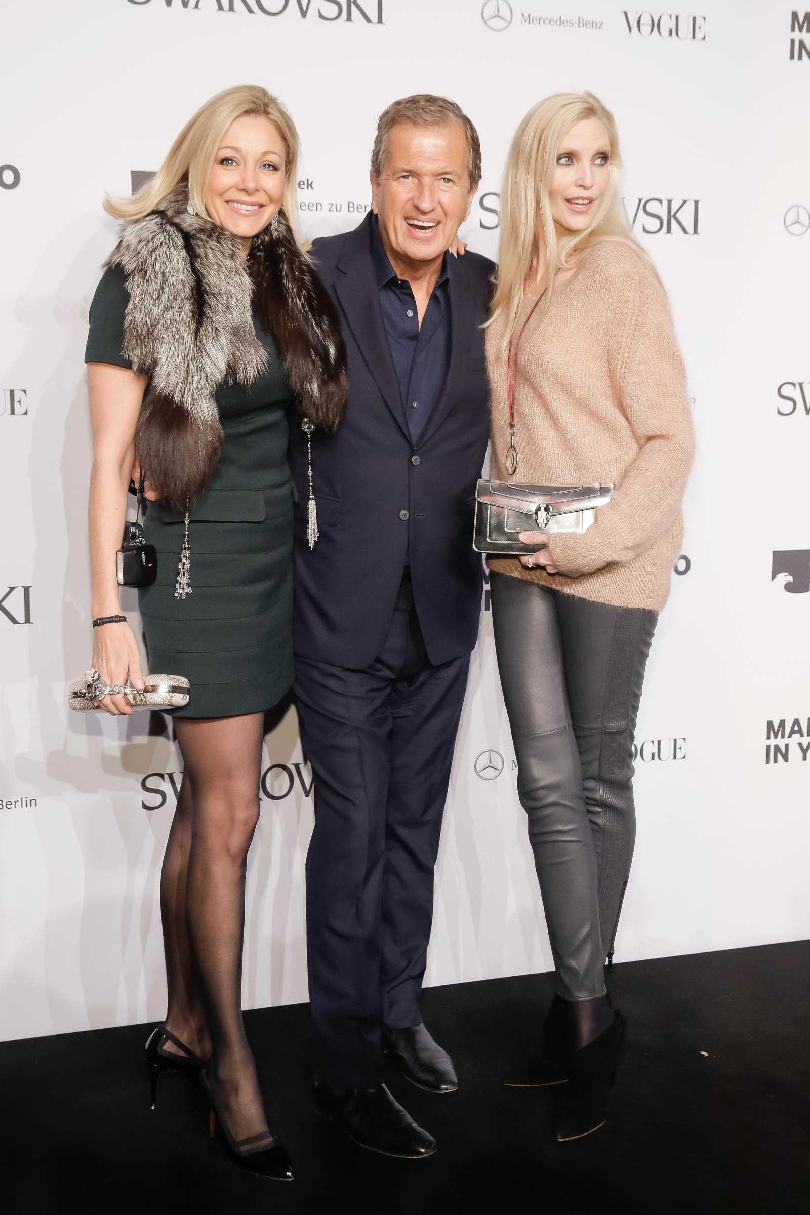 Nadja Auermann attends Merceses Benz Fashion Week