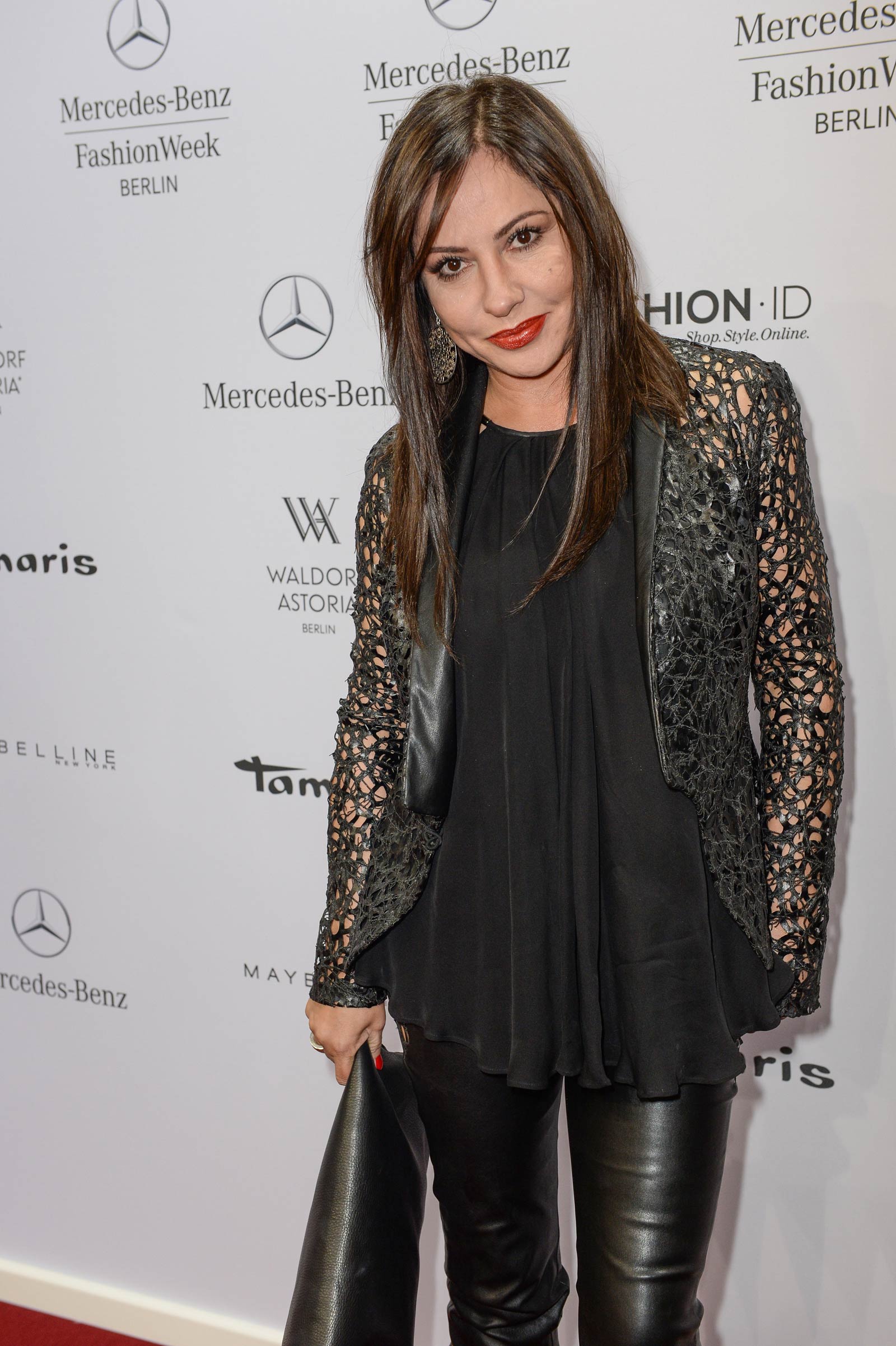 Simone Thomalla attends Merceses Benz Fashion Week