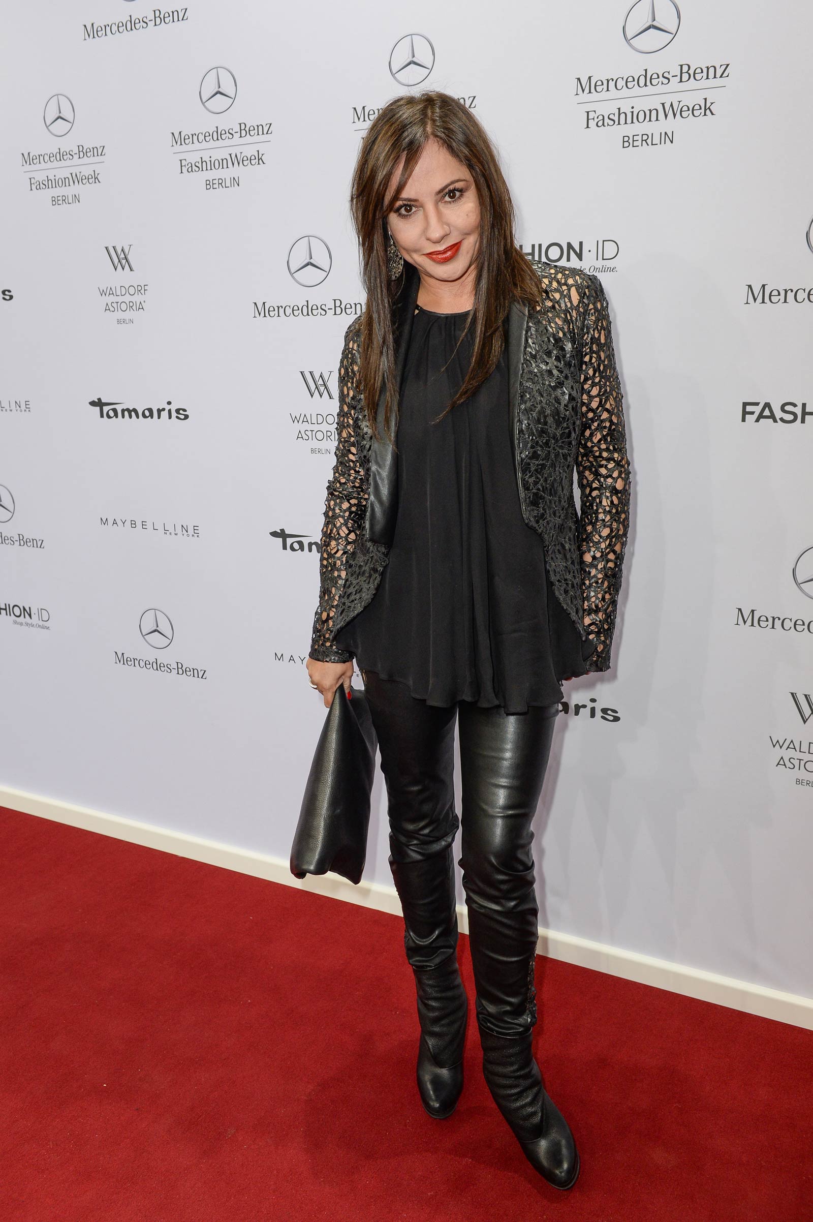 Simone Thomalla attends Merceses Benz Fashion Week