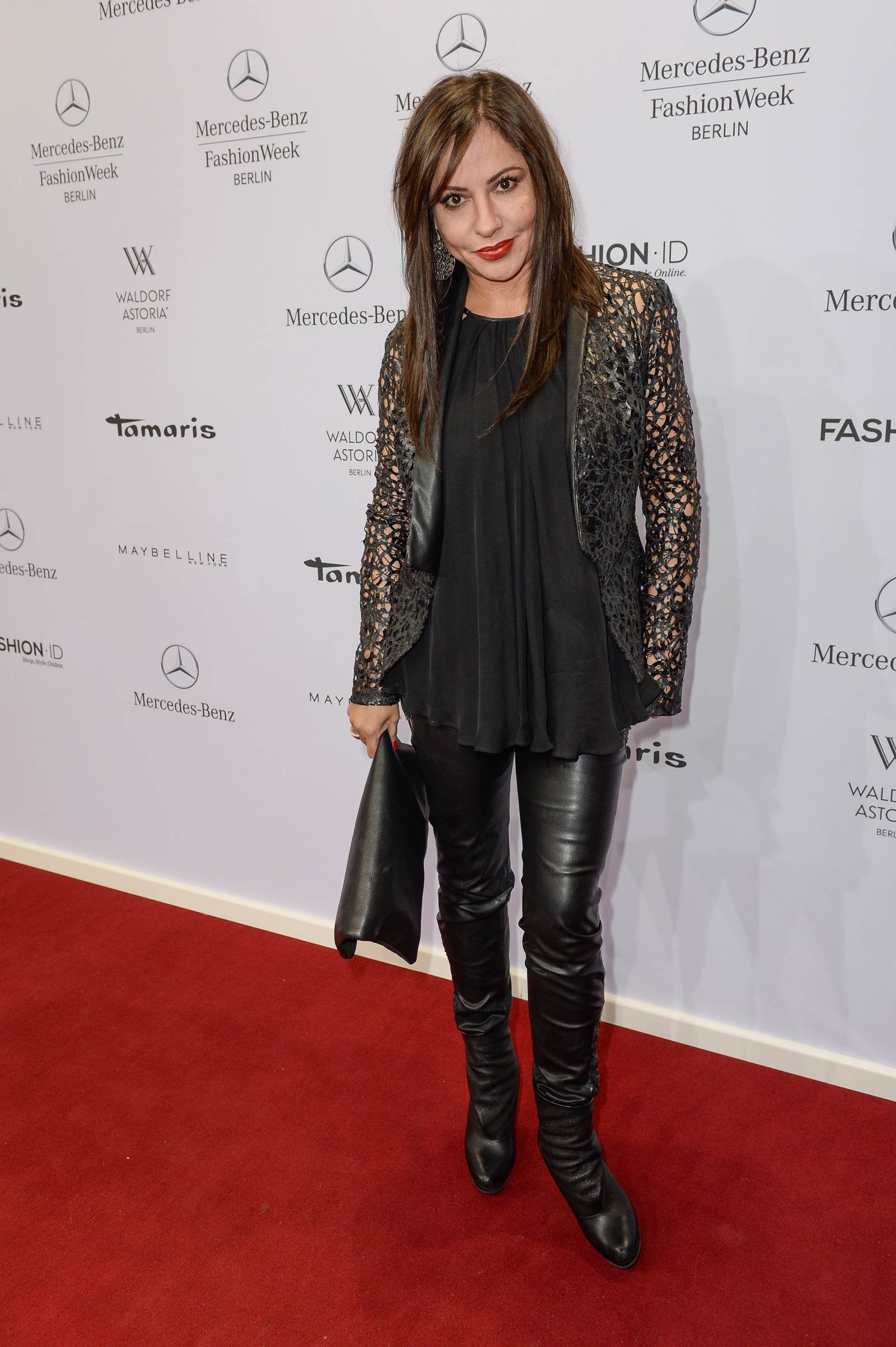 Simone Thomalla attends Merceses Benz Fashion Week