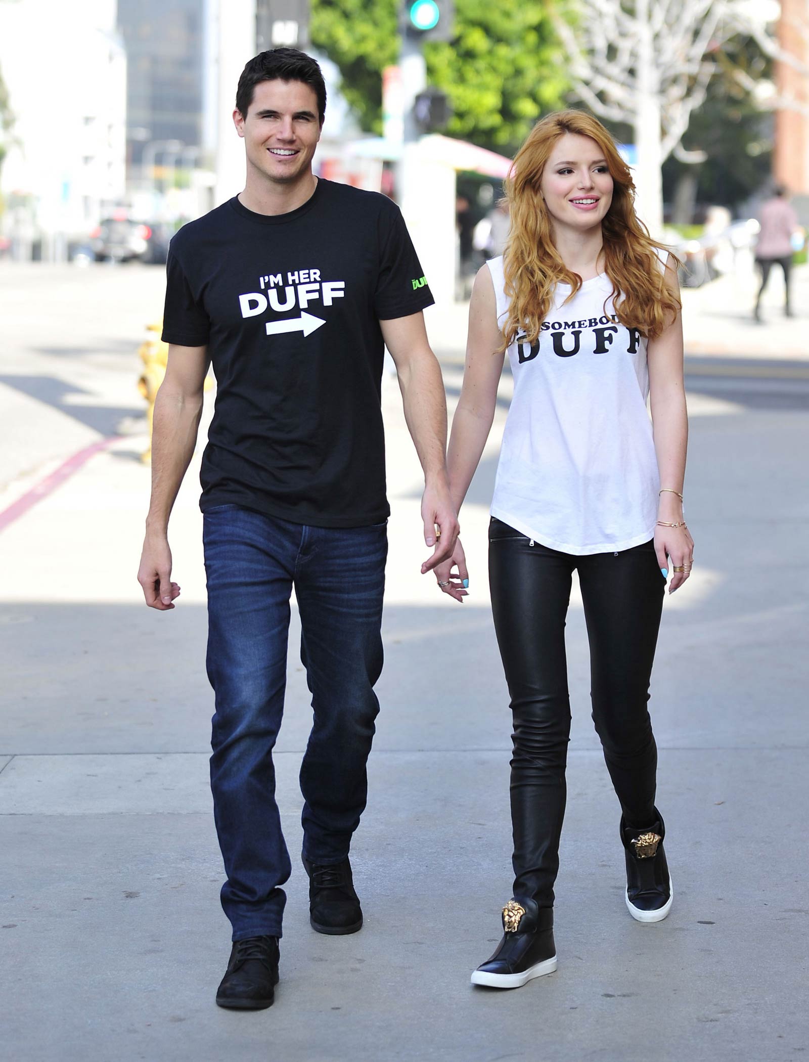 Bella Thorne leaving a Press Day Event for The Duff