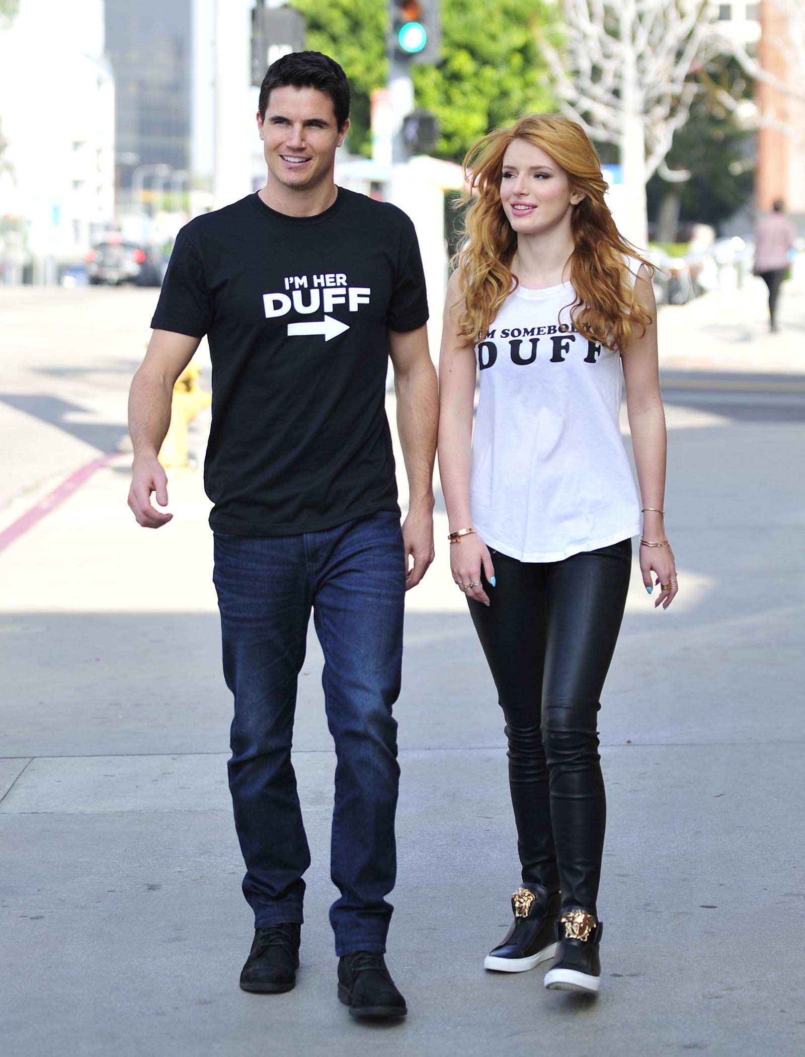 Bella Thorne leaving a Press Day Event for The Duff