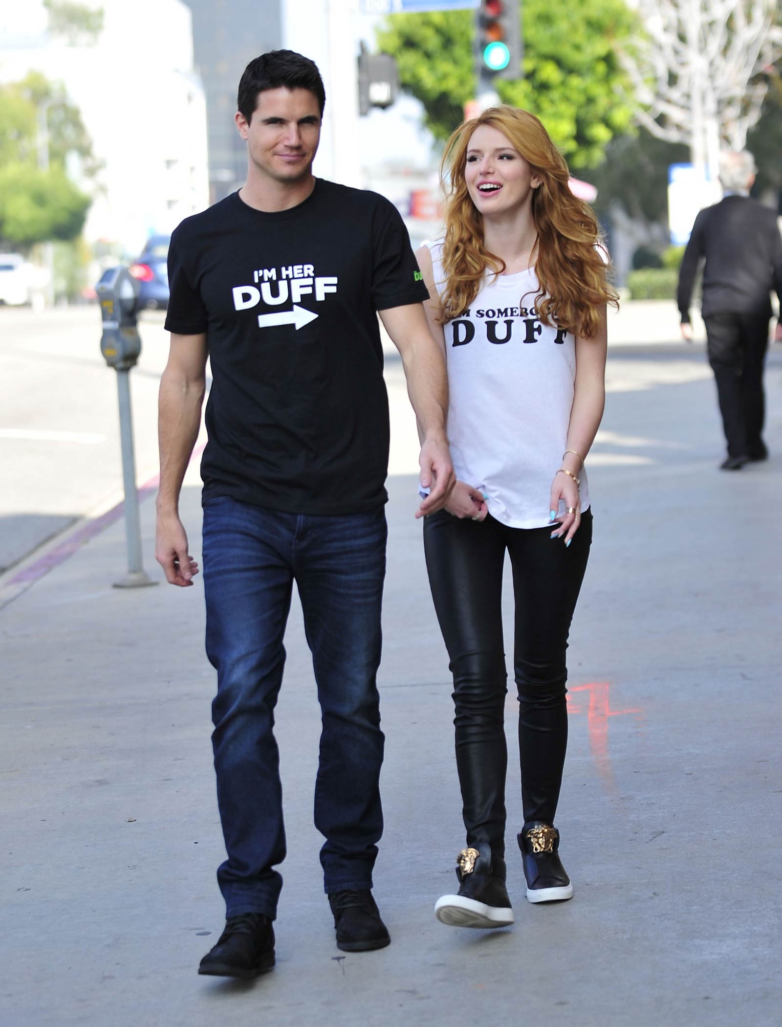 Bella Thorne leaving a Press Day Event for The Duff