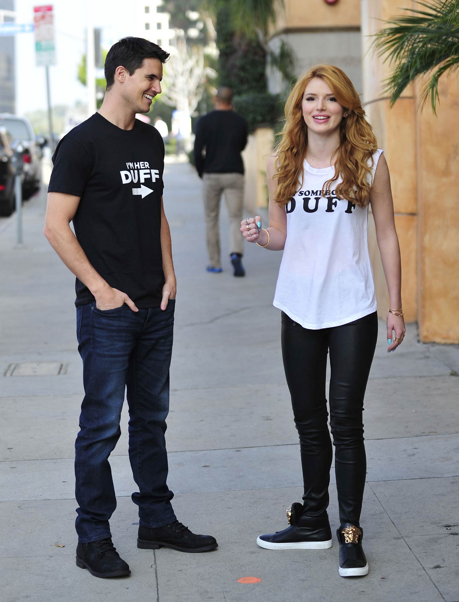 Bella Thorne leaving a Press Day Event for The Duff