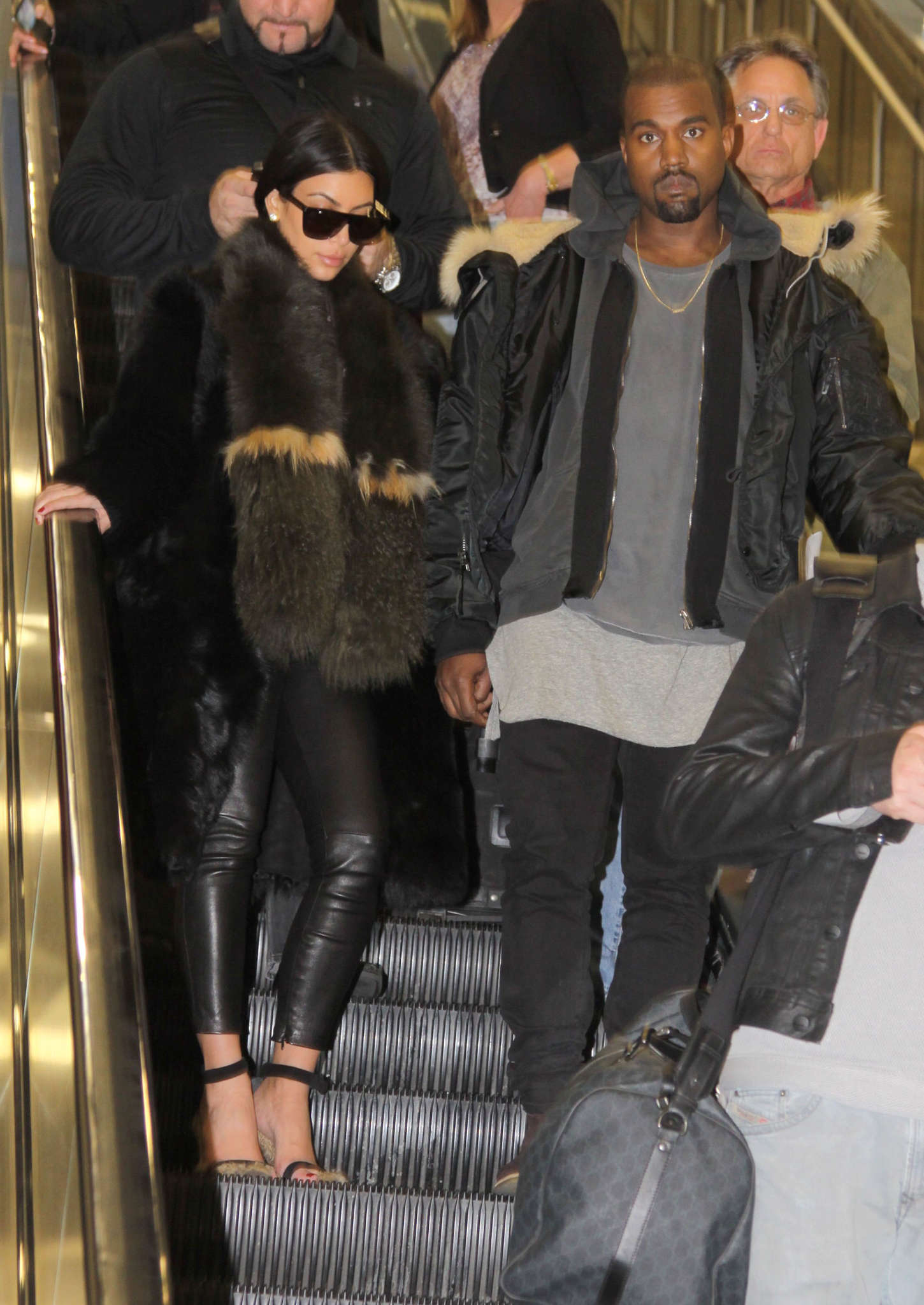 Kim Kardashian arriving at Washington Dulles International Airport