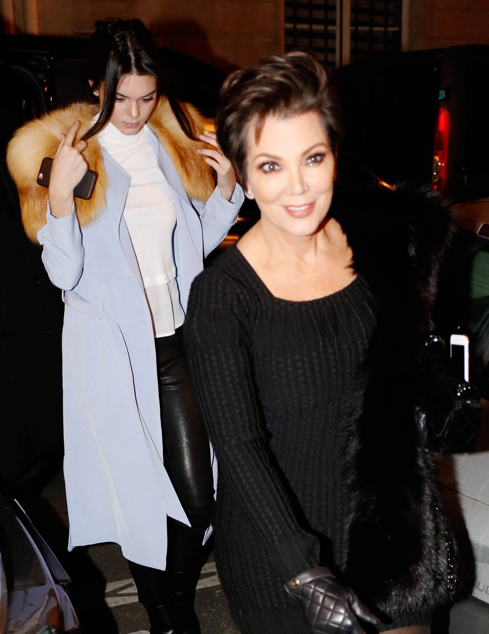 Kendall & Kris Jenner out and about in Paris