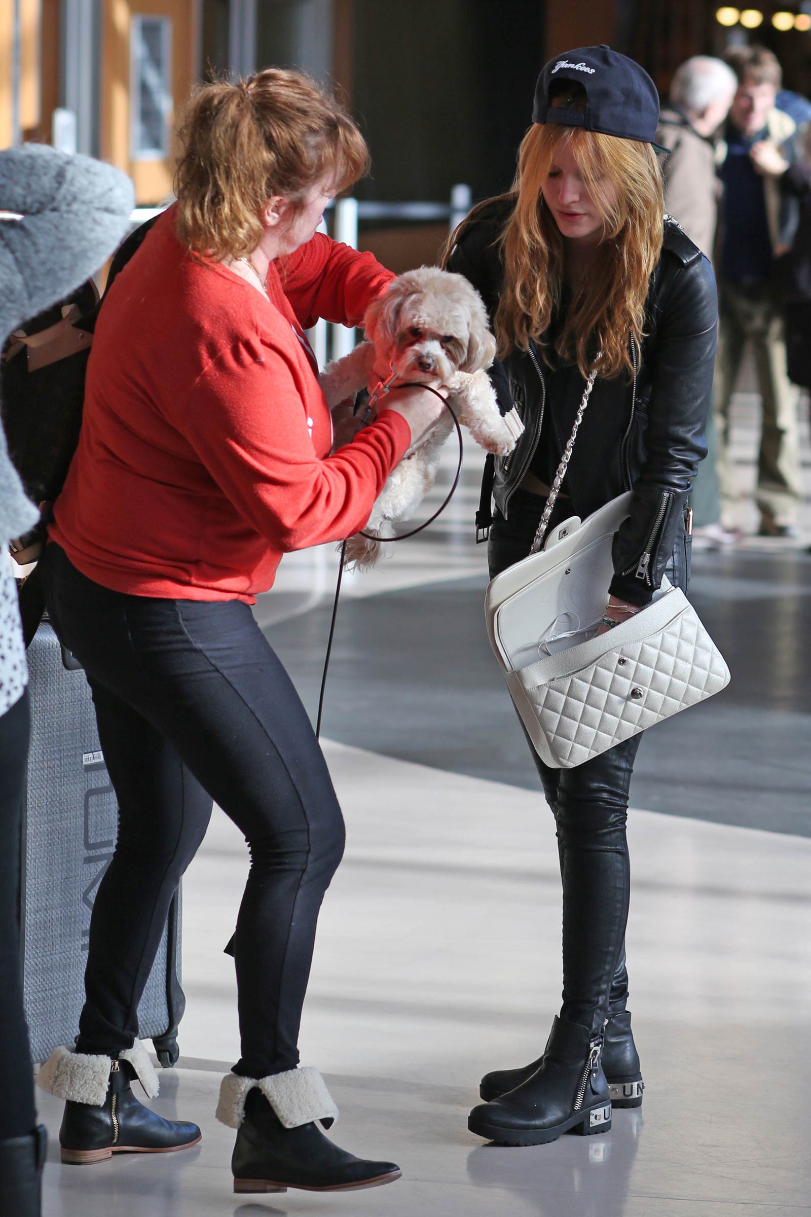 Bella Thorne at Victoria Island Airport