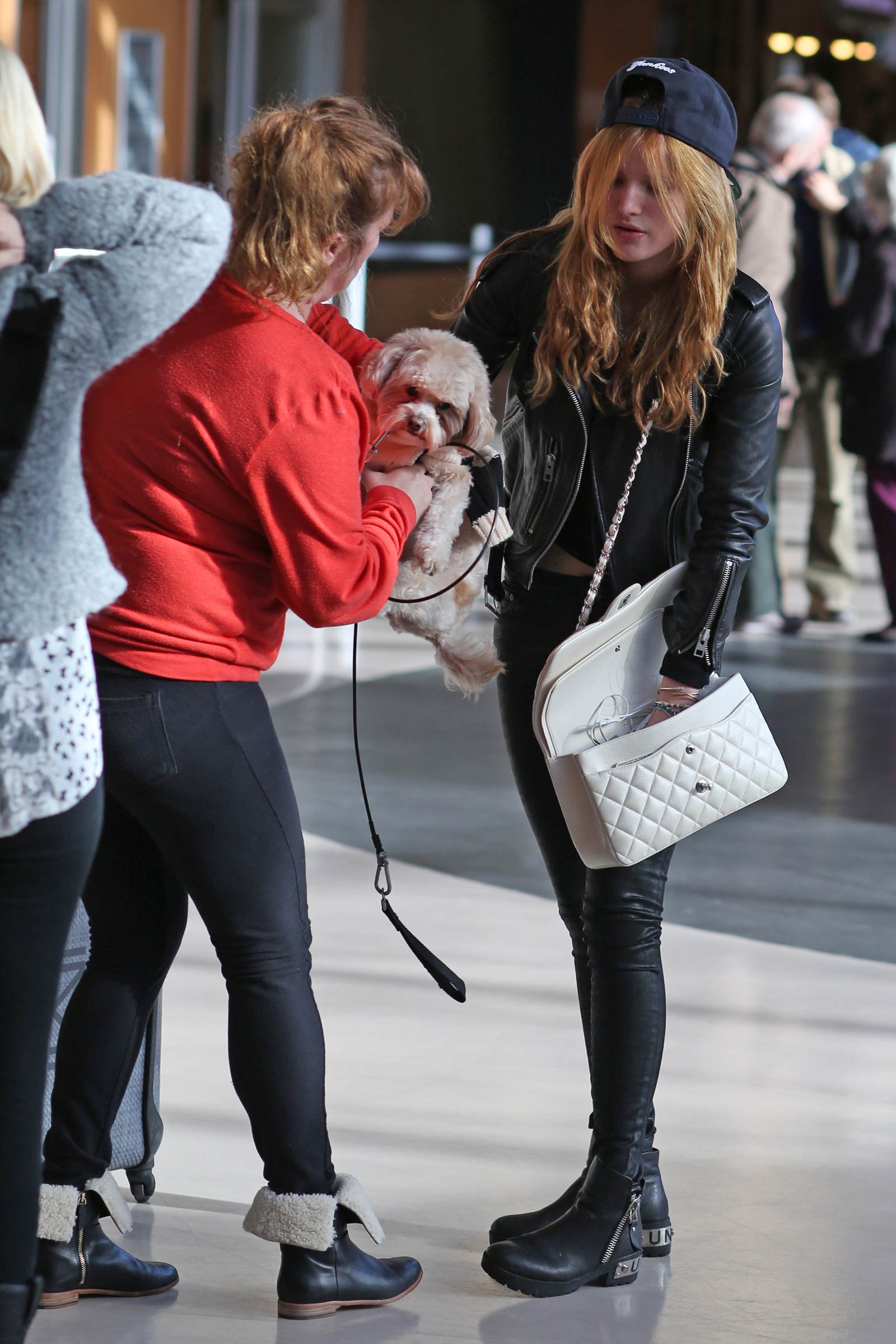 Bella Thorne at Victoria Island Airport