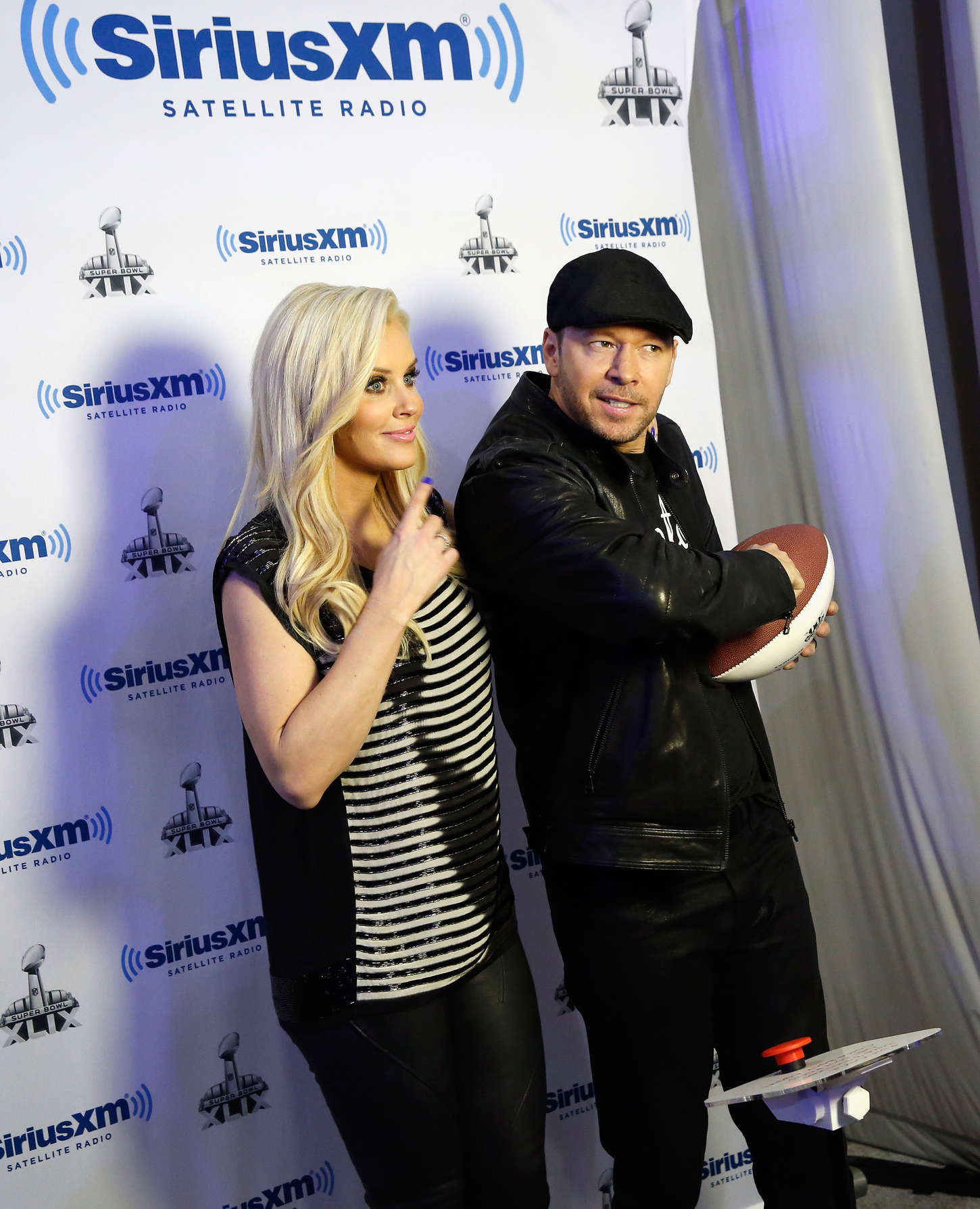 Jenny McCarthy attends Super Bowl XLIX Radio Row