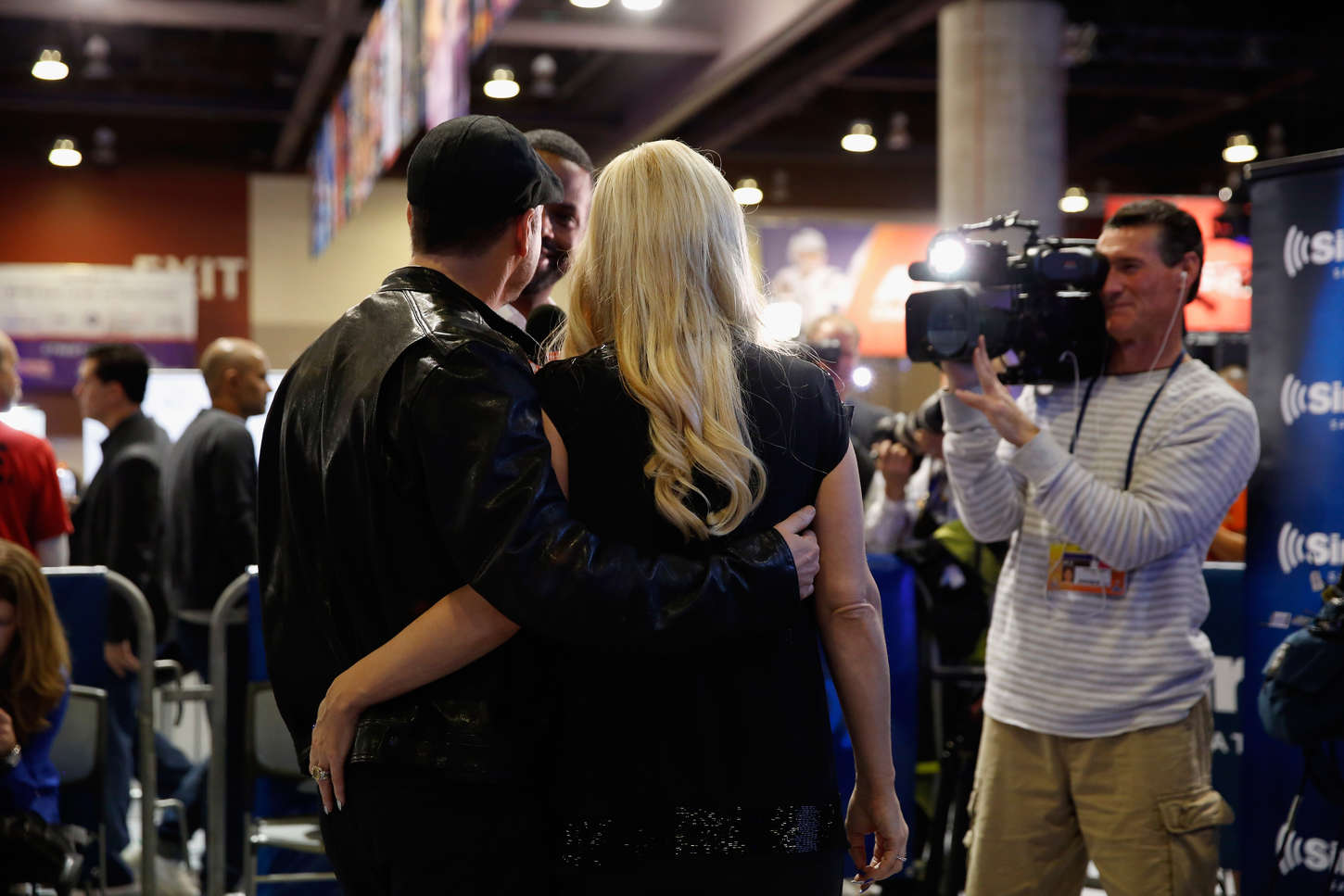 Jenny McCarthy attends Super Bowl XLIX Radio Row